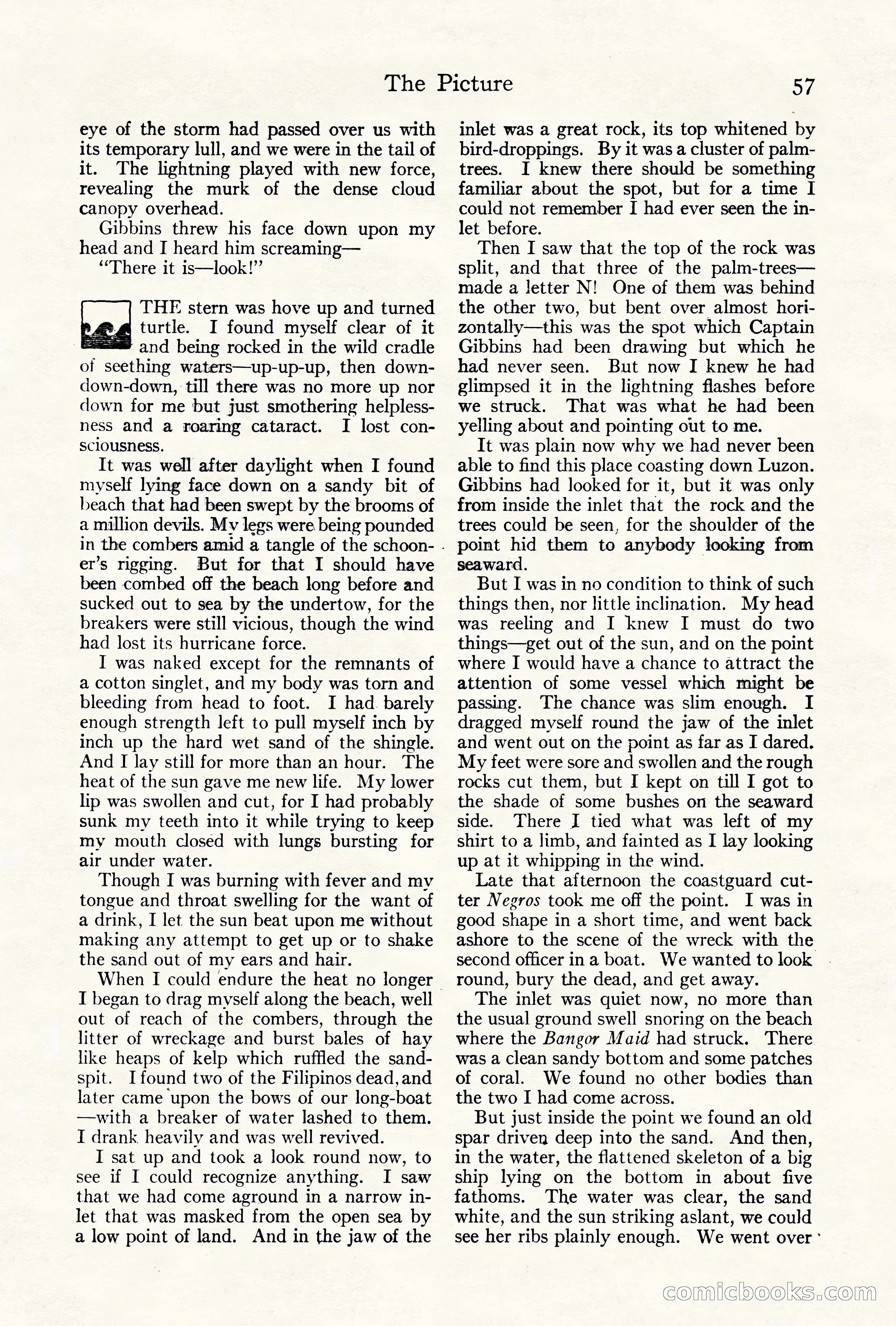 Adventure Magazine Cover, October 10, 1921 — page 67 of 204