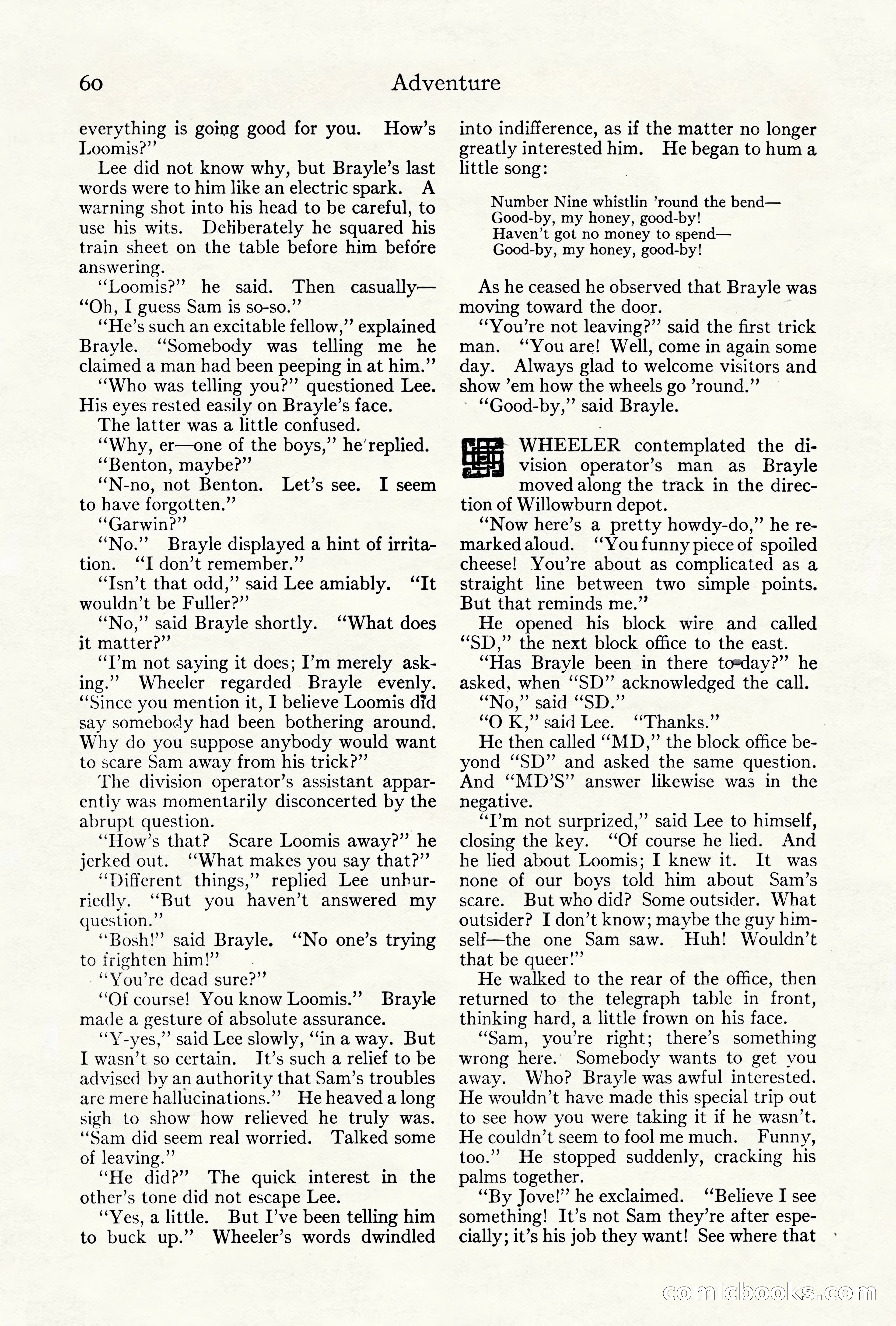 Adventure Magazine Cover, October 10, 1921 — page 70 of 204