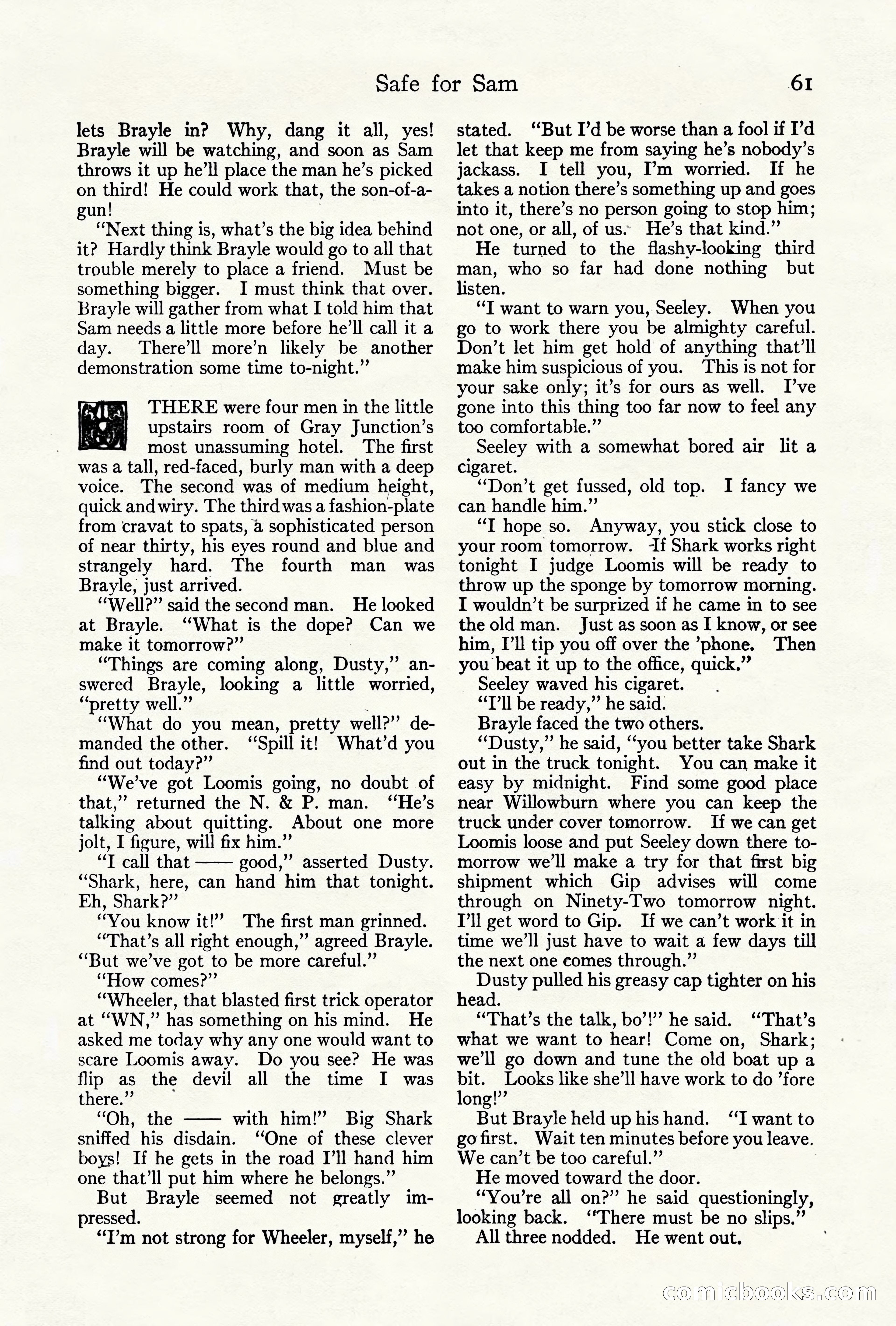 Adventure Magazine Cover, October 10, 1921 — page 71 of 204