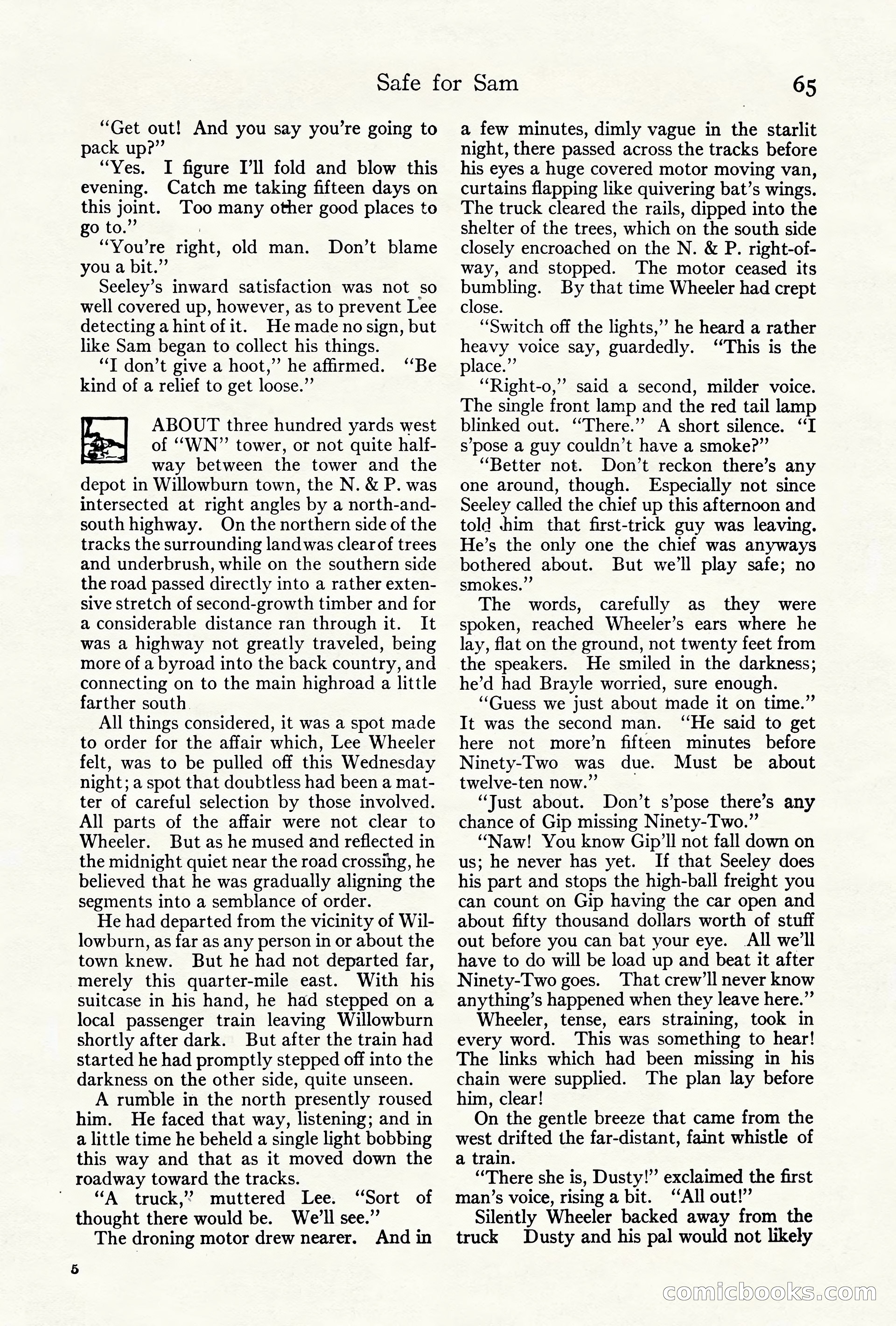 Adventure Magazine Cover, October 10, 1921 — page 75 of 204