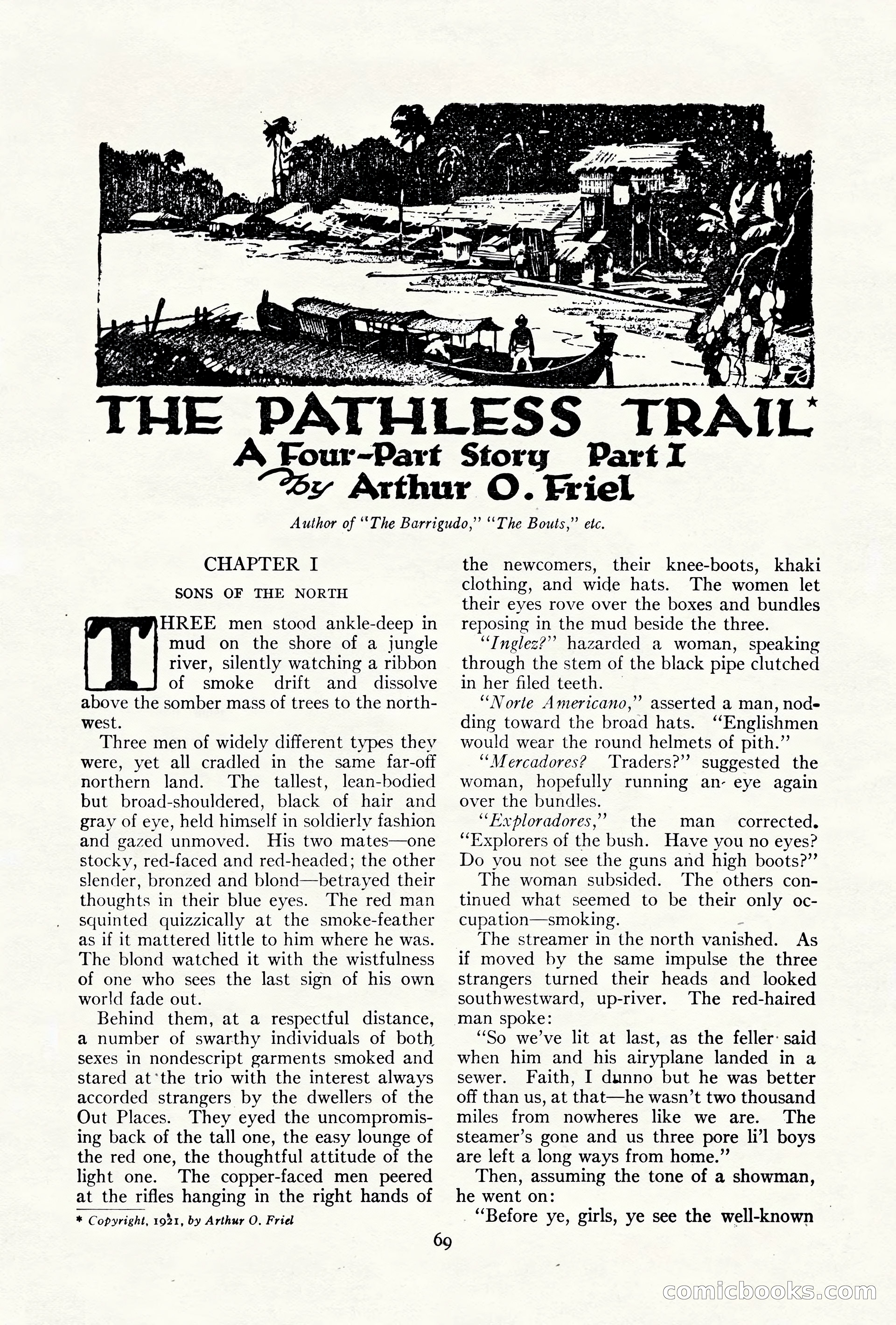 Adventure Magazine Cover, October 10, 1921 — page 79 of 204