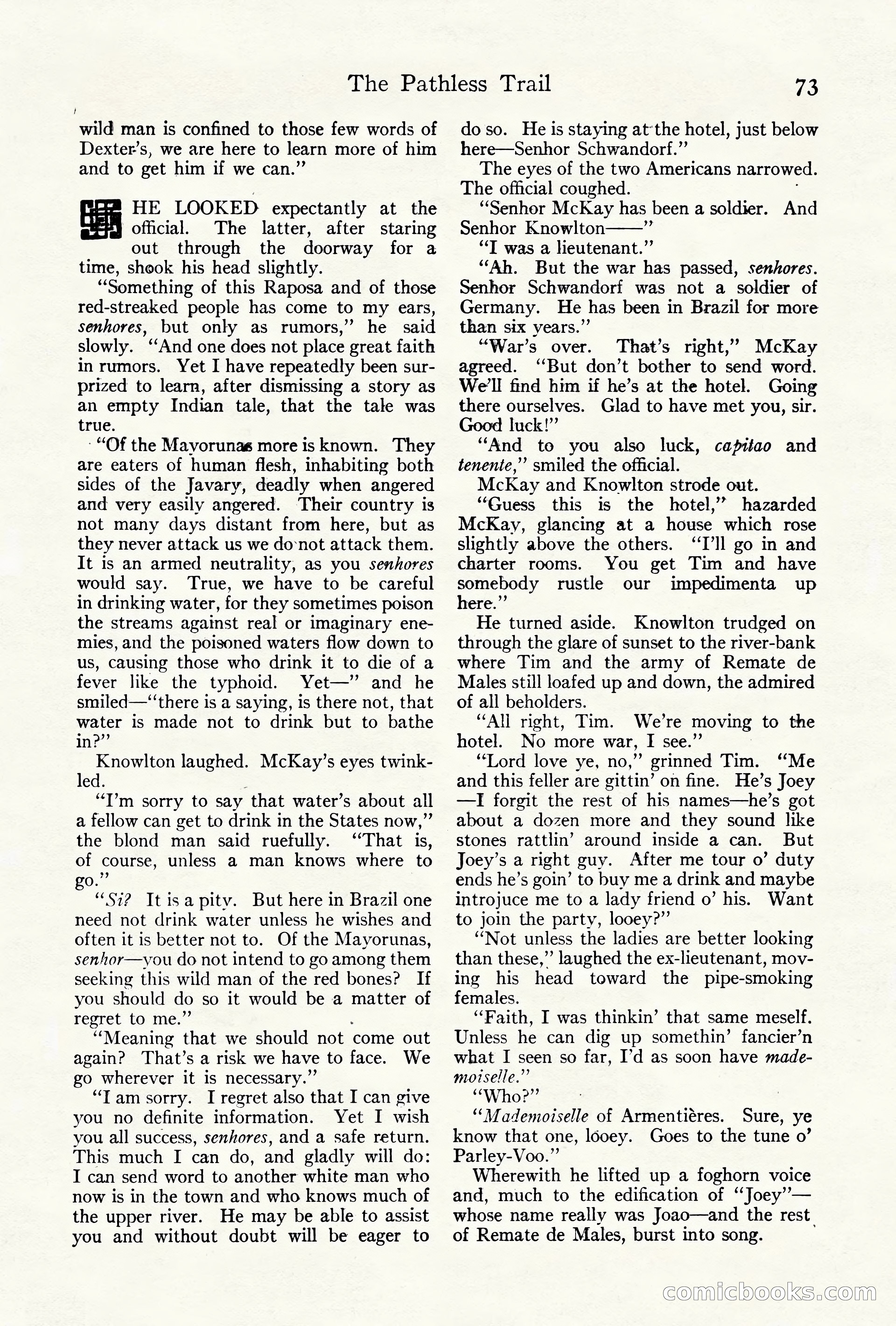 Adventure Magazine Cover, October 10, 1921 — page 83 of 204