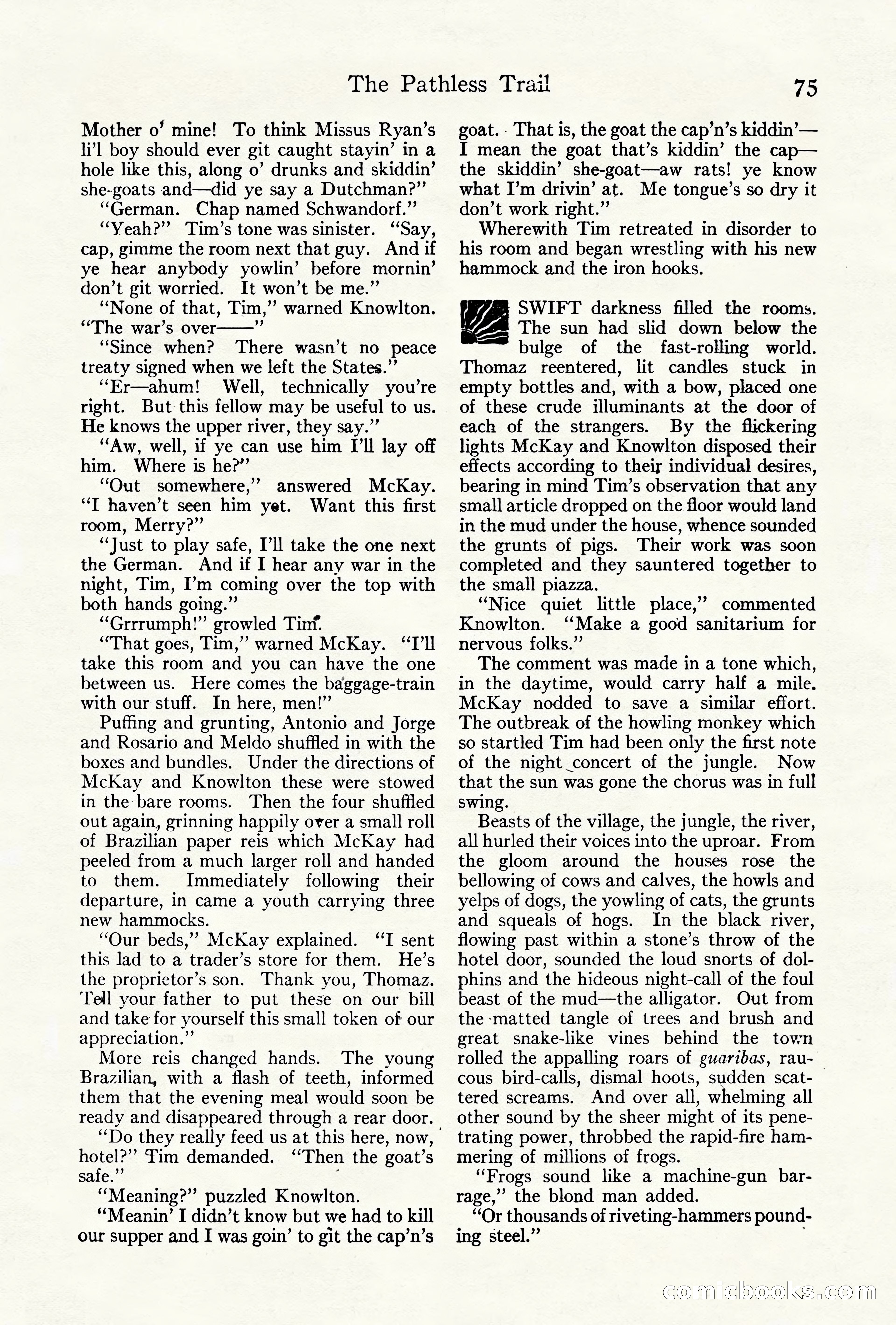 Adventure Magazine Cover, October 10, 1921 — page 85 of 204