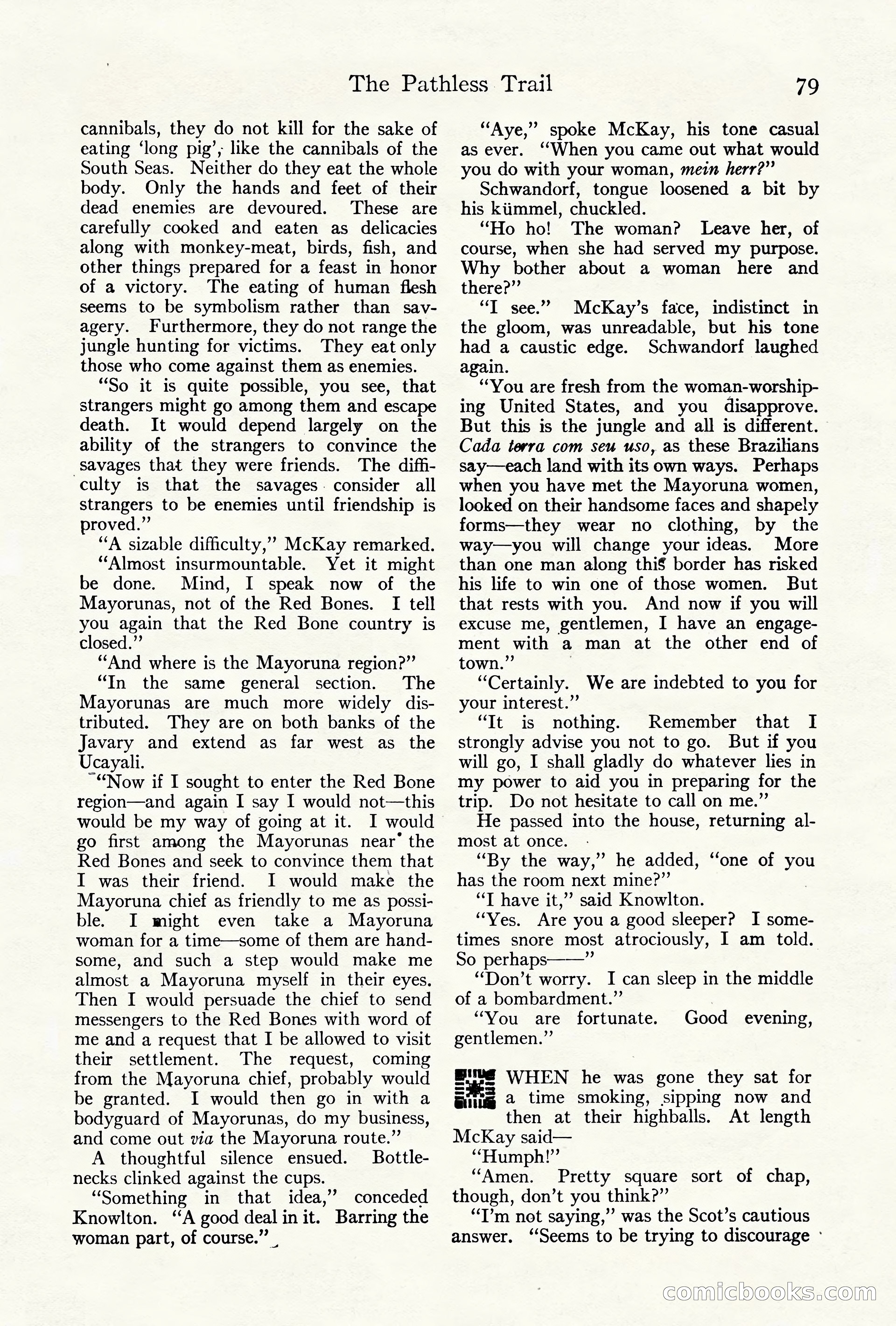 Adventure Magazine Cover, October 10, 1921 — page 89 of 204