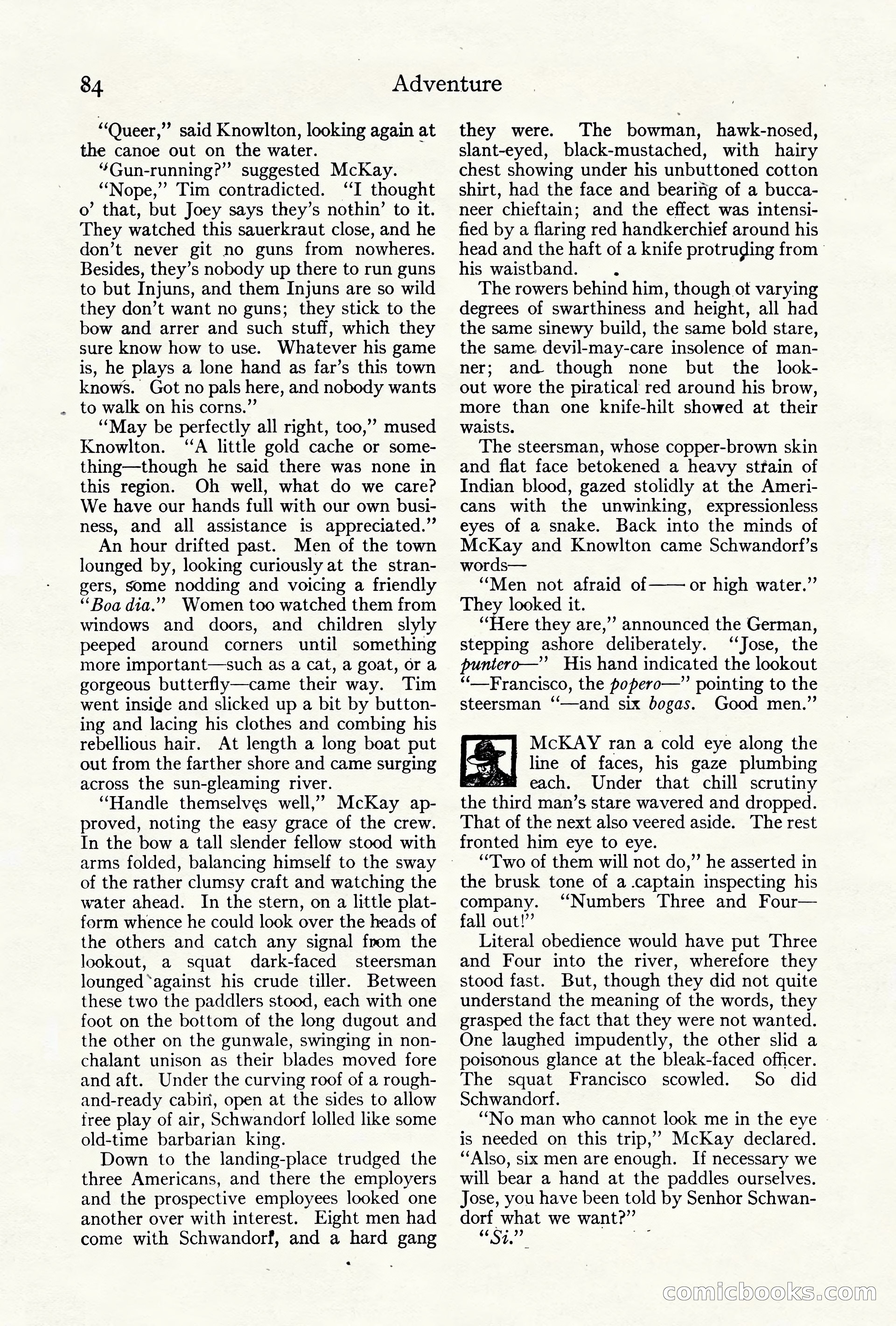 Adventure Magazine Cover, October 10, 1921 — page 94 of 204