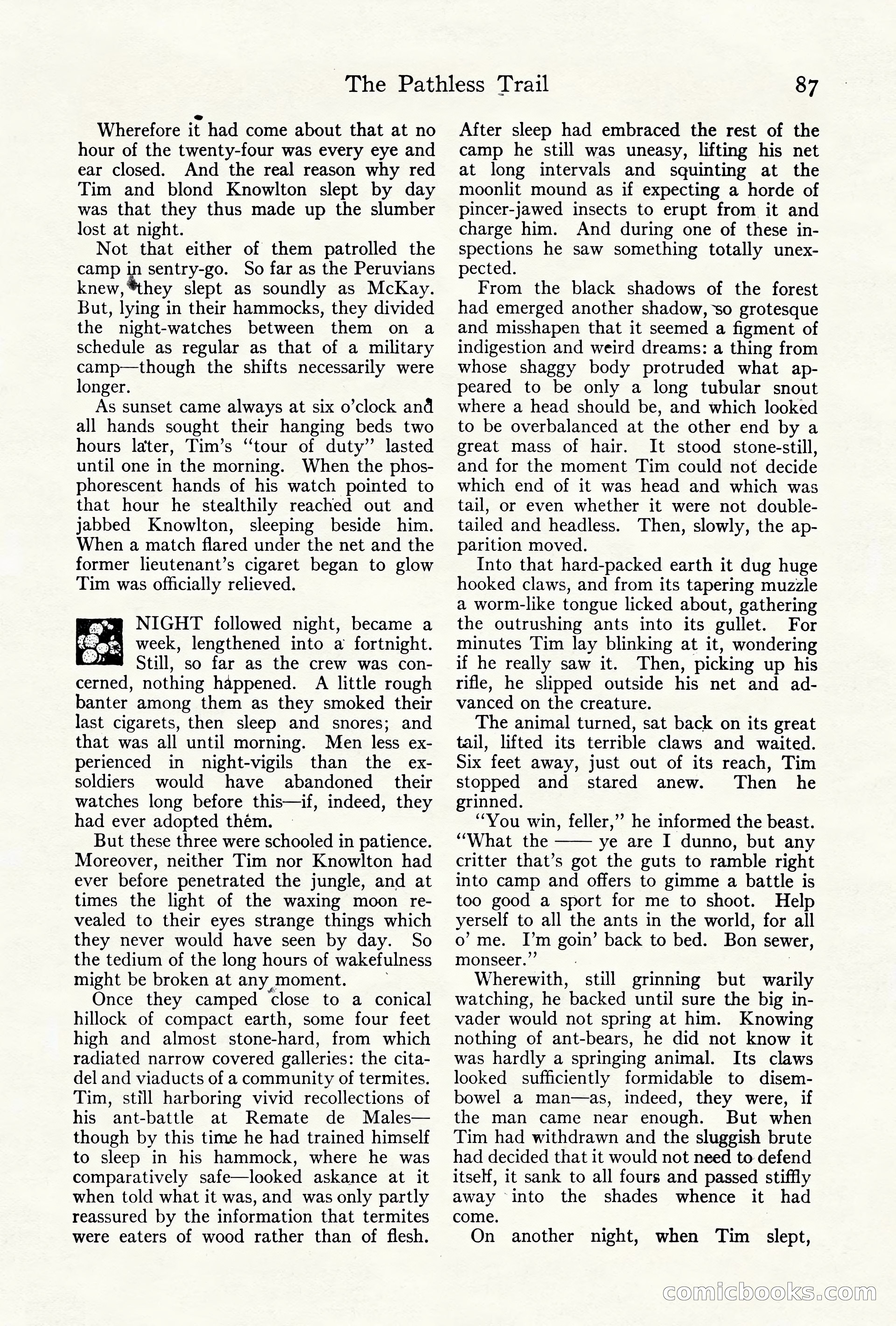 Adventure Magazine Cover, October 10, 1921 — page 97 of 204