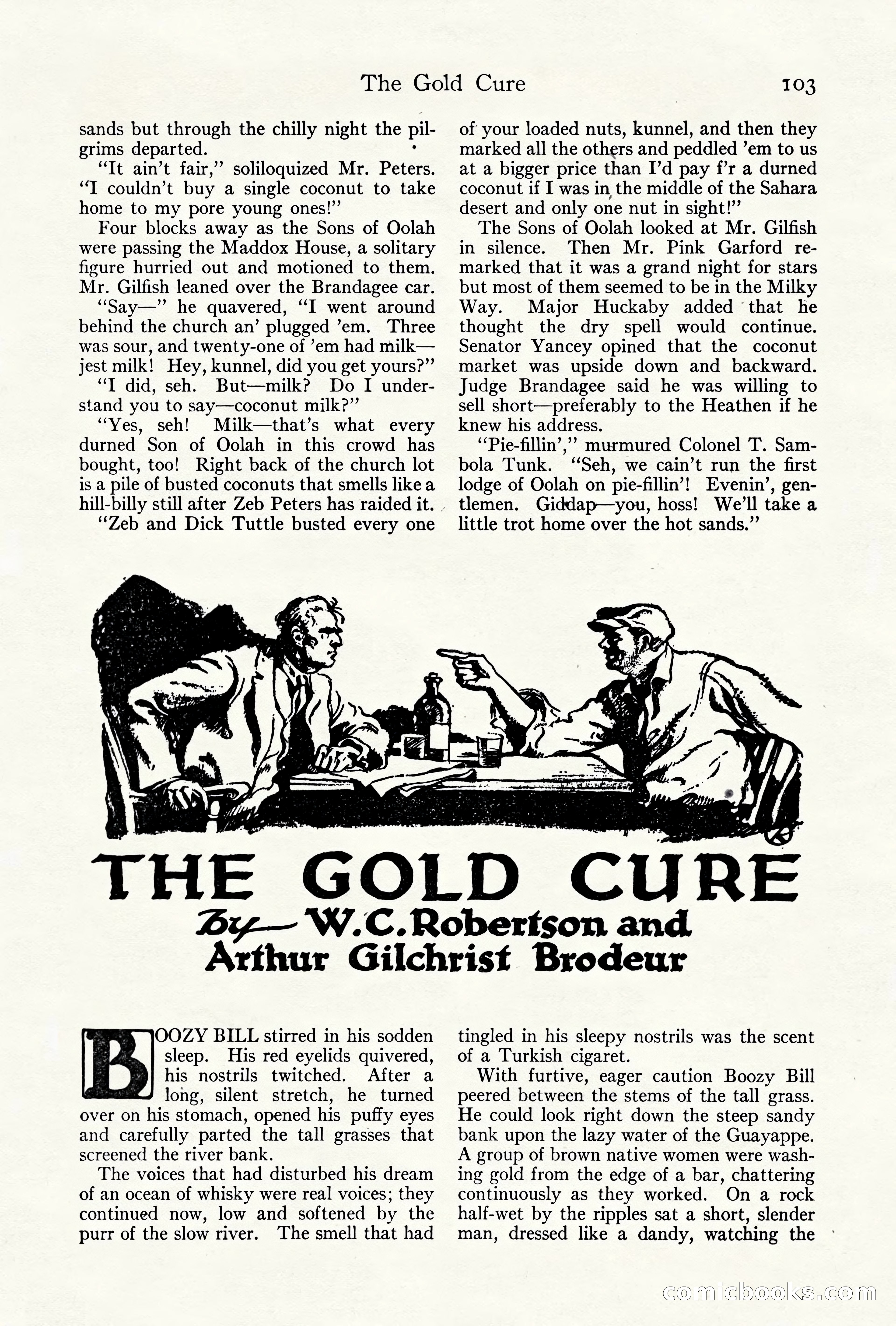 Adventure Magazine Cover, October 10, 1921 — page 113 of 204