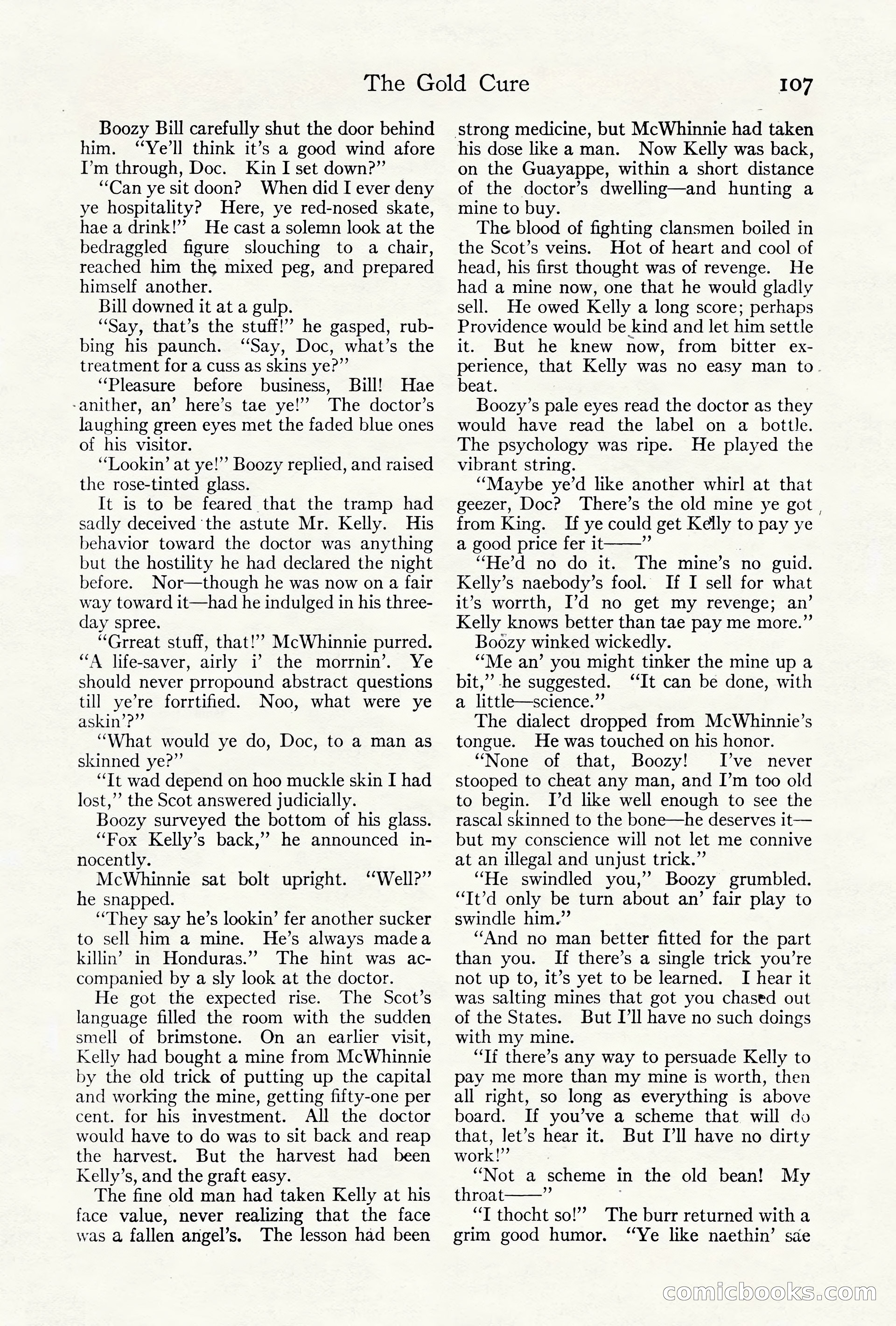 Adventure Magazine Cover, October 10, 1921 — page 117 of 204