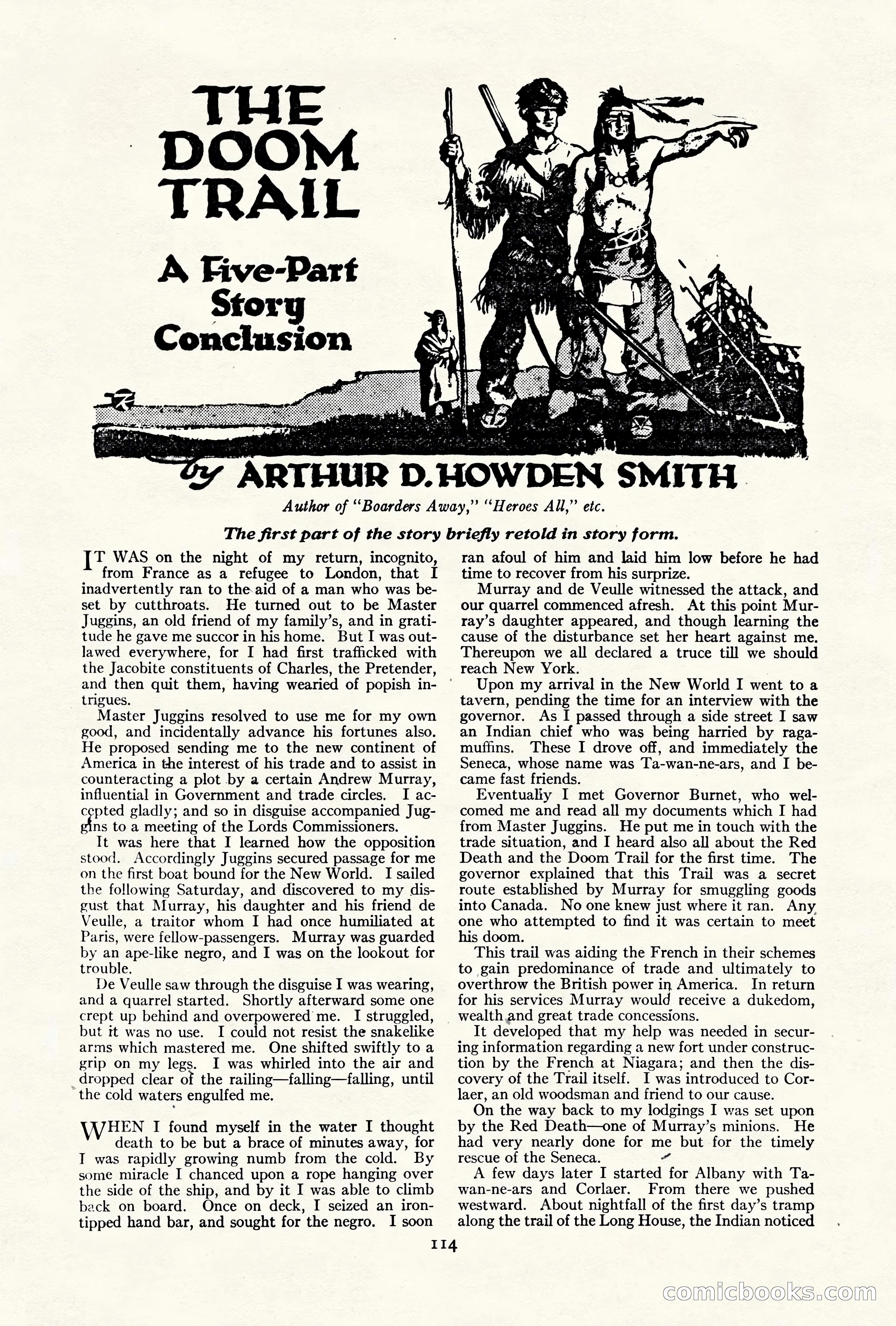 Adventure Magazine Cover, October 10, 1921 — page 124 of 204