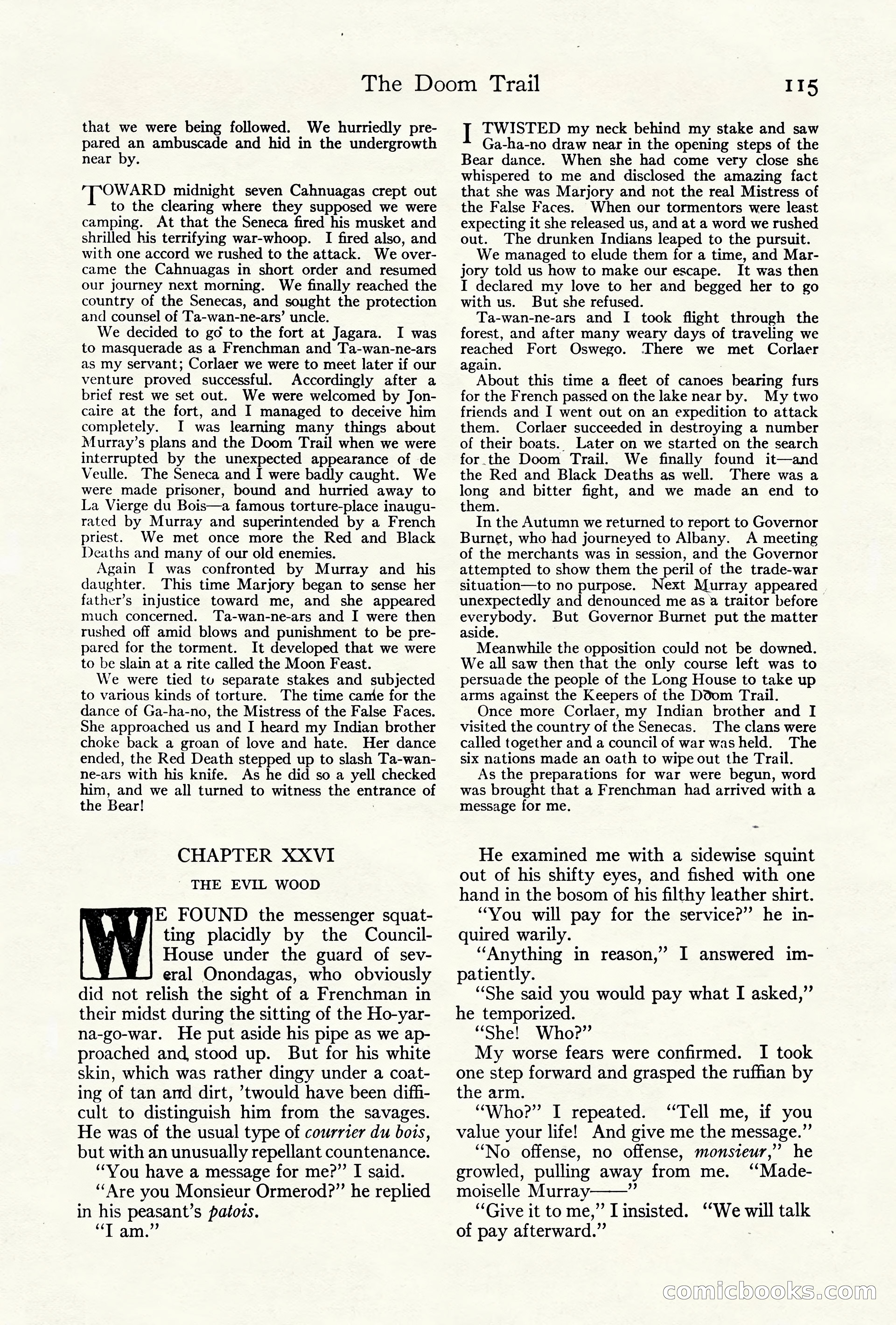 Adventure Magazine Cover, October 10, 1921 — page 125 of 204