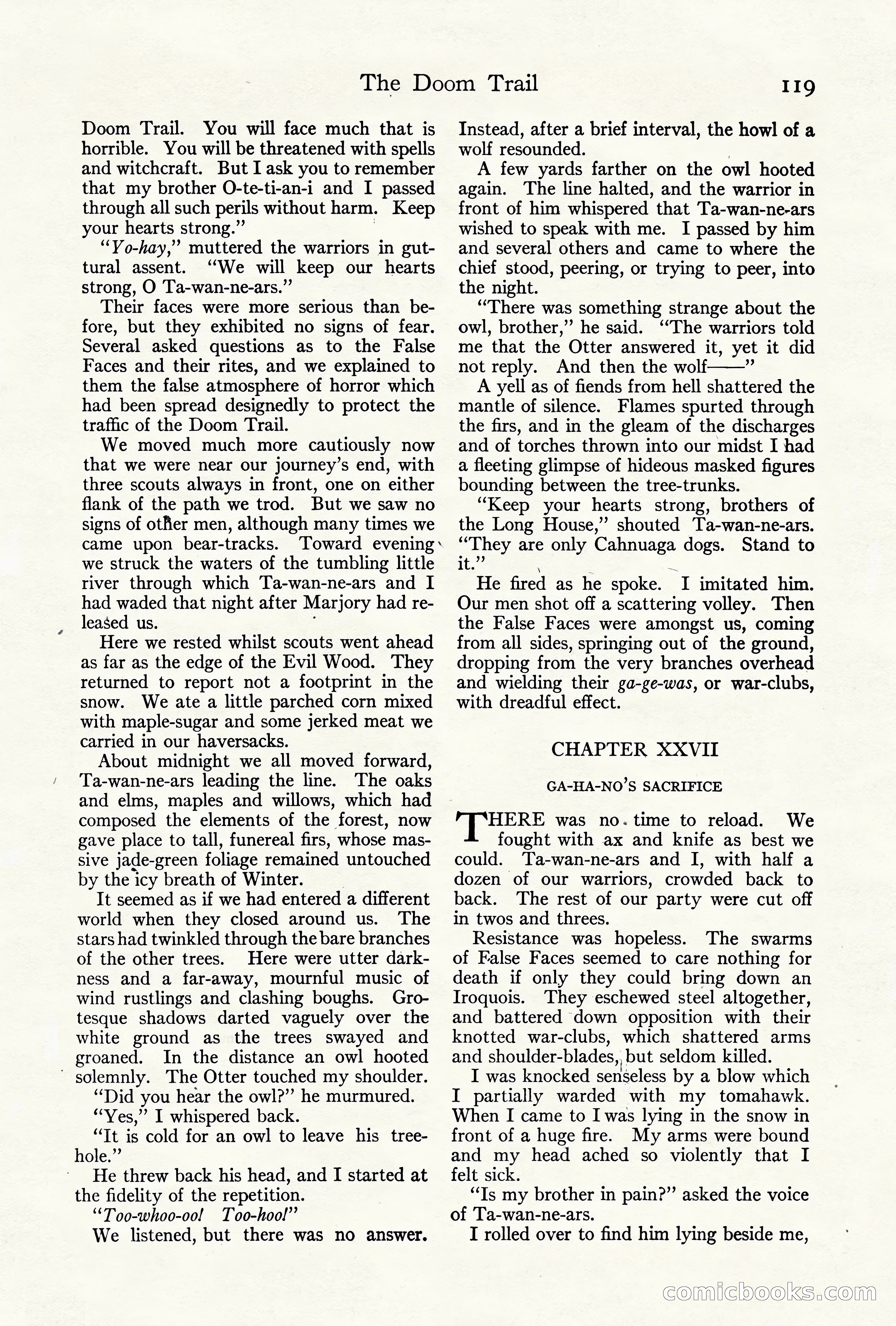 Adventure Magazine Cover, October 10, 1921 — page 129 of 204