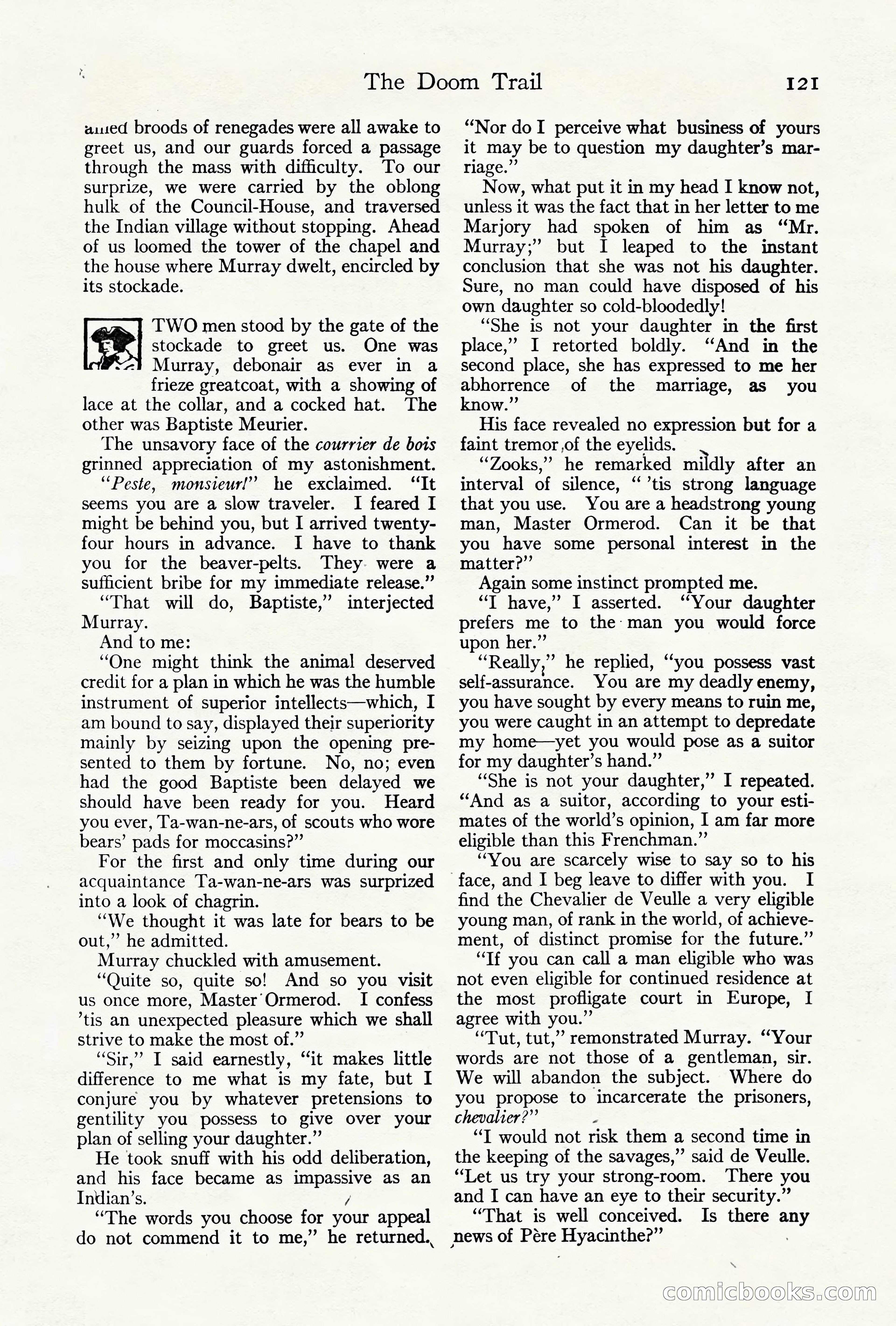 Adventure Magazine Cover, October 10, 1921 — page 131 of 204