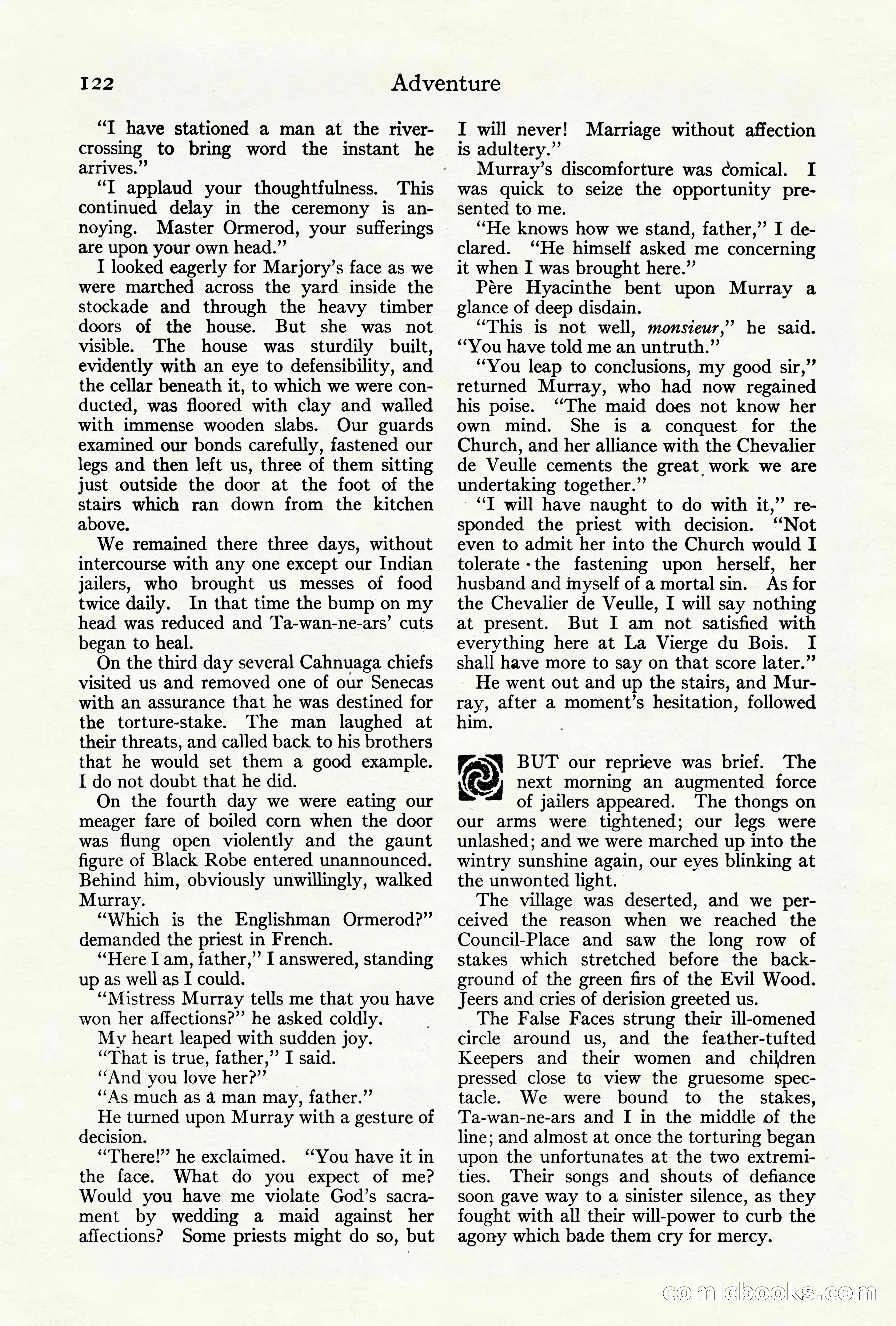 Adventure Magazine Cover, October 10, 1921 — page 132 of 204