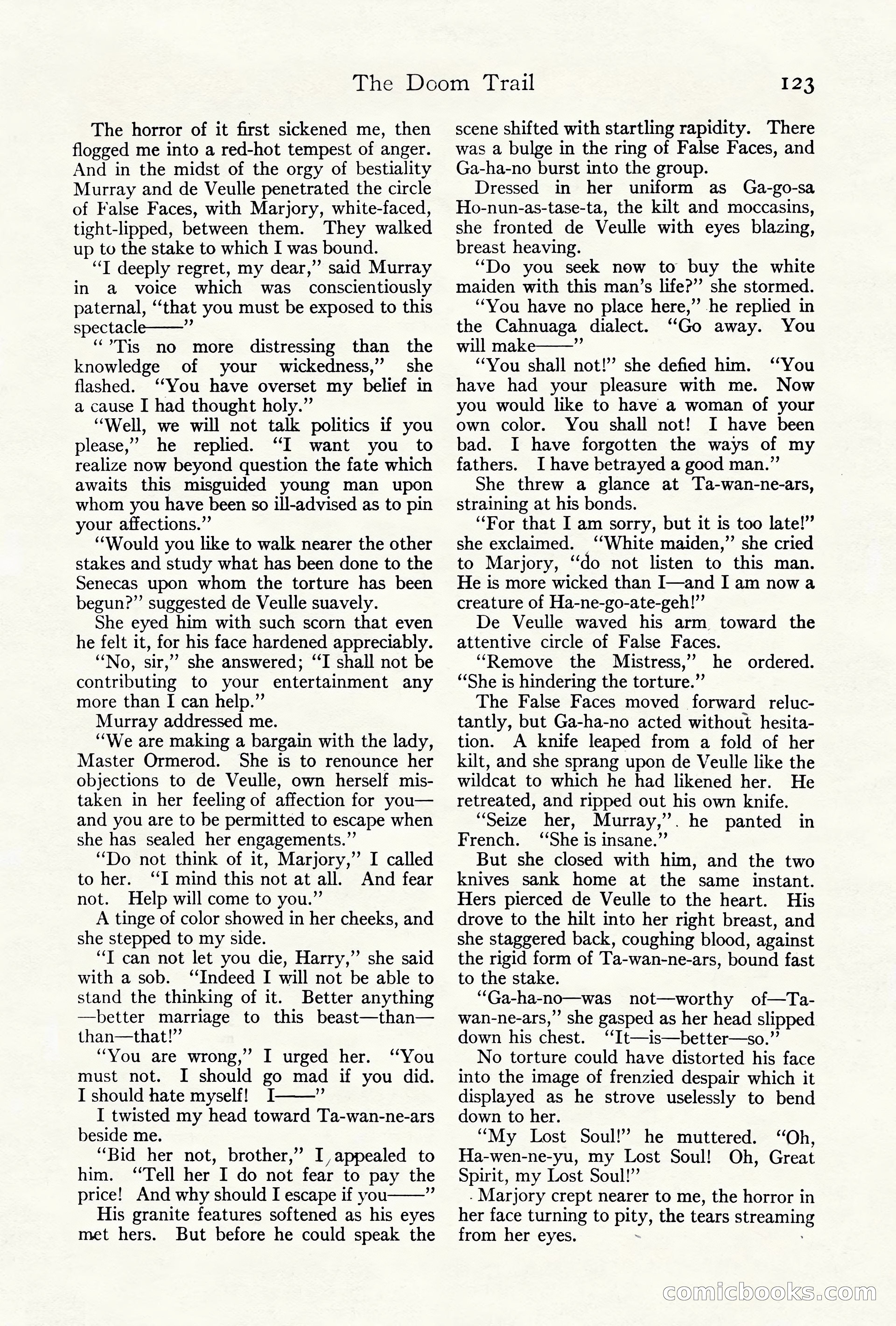 Adventure Magazine Cover, October 10, 1921 — page 133 of 204