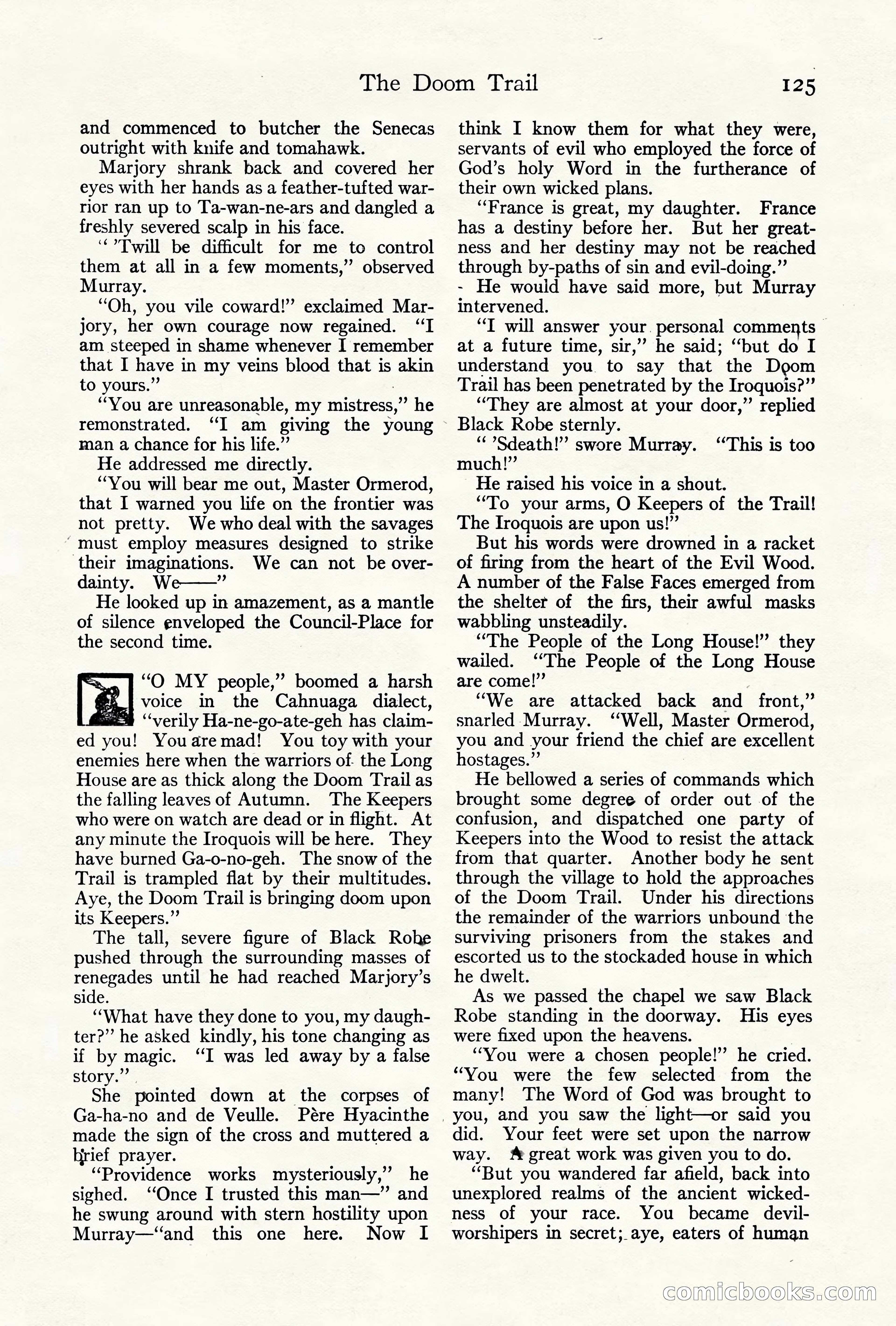 Adventure Magazine Cover, October 10, 1921 — page 135 of 204