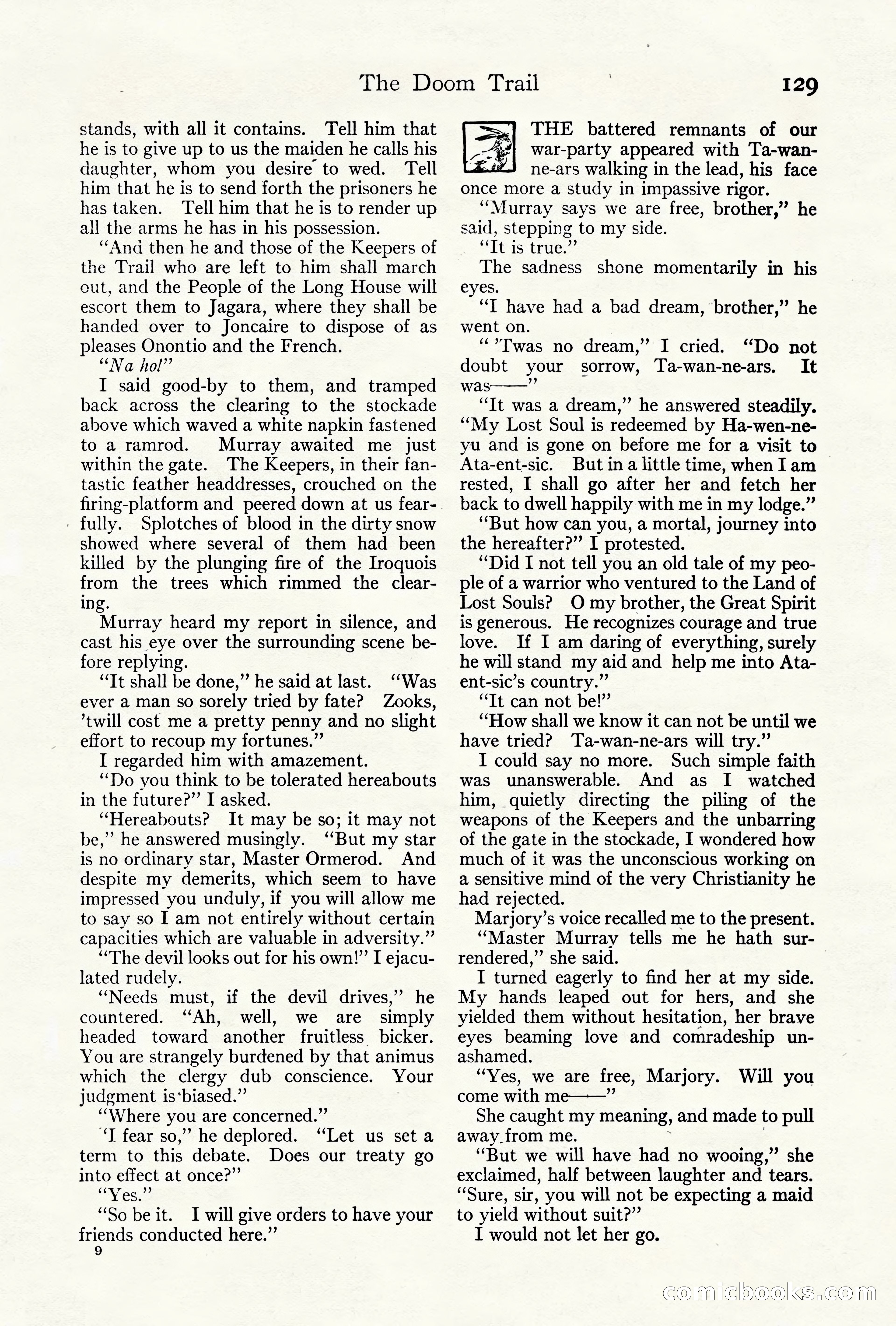 Adventure Magazine Cover, October 10, 1921 — page 139 of 204