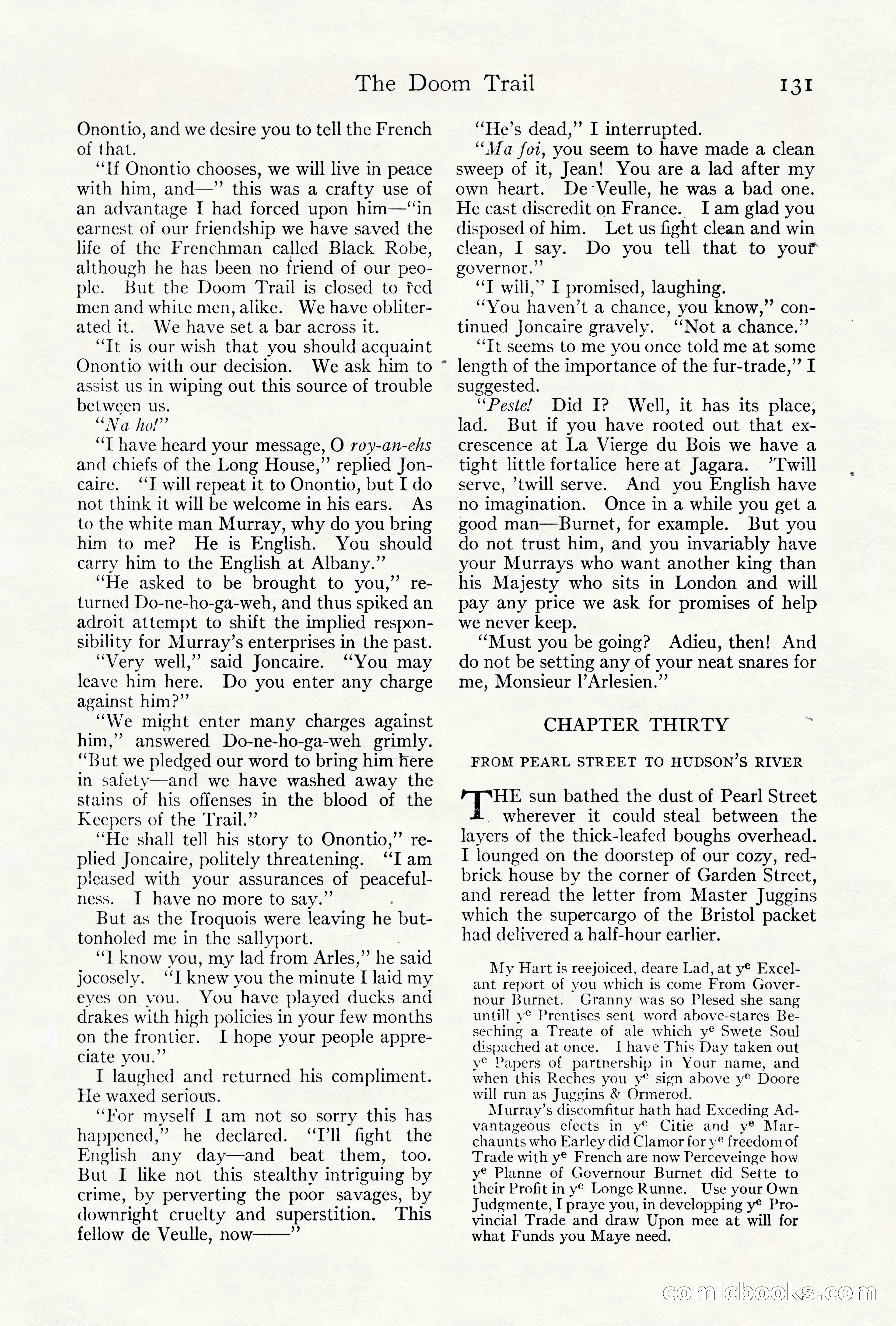 Adventure Magazine Cover, October 10, 1921 — page 141 of 204