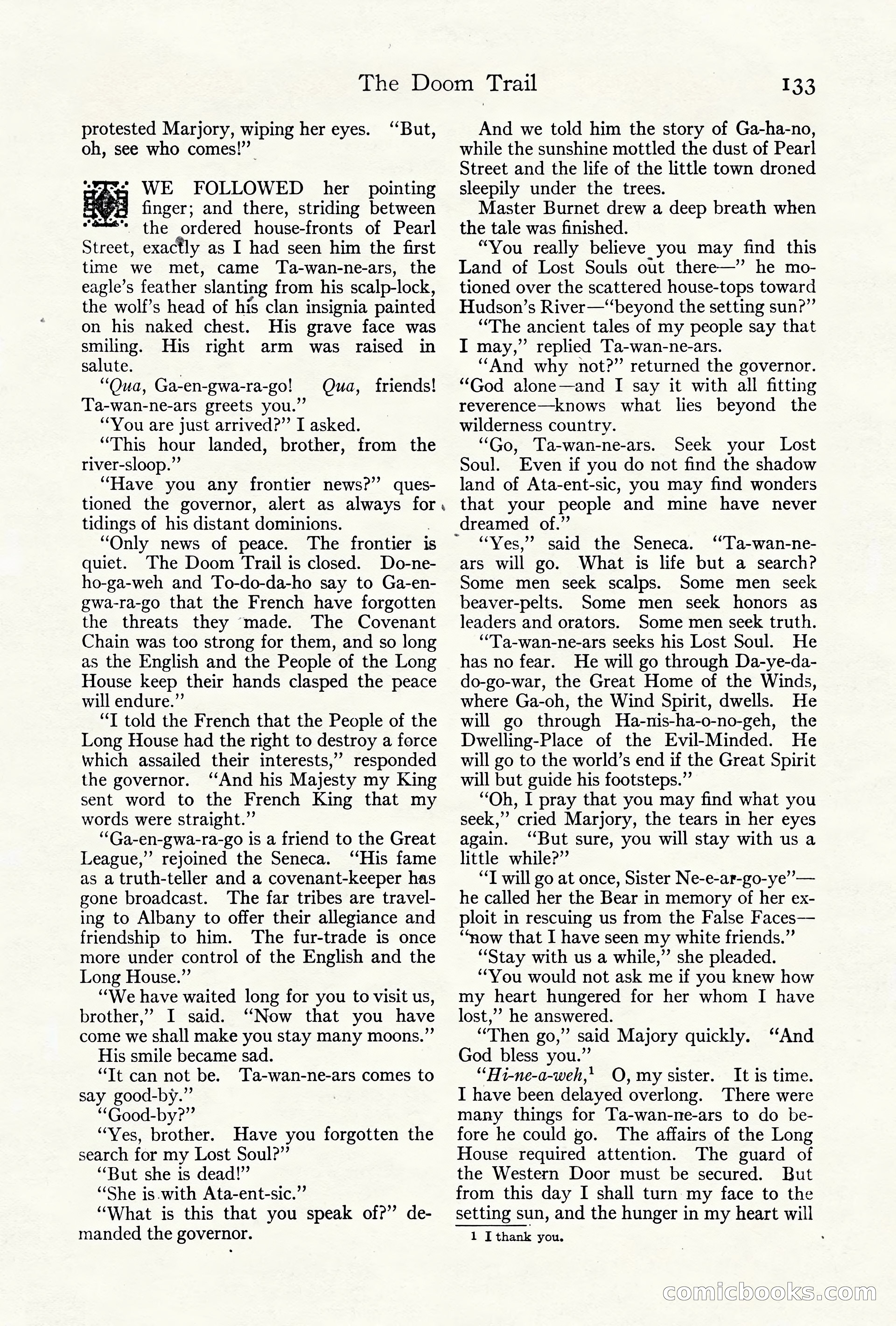 Adventure Magazine Cover, October 10, 1921 — page 143 of 204
