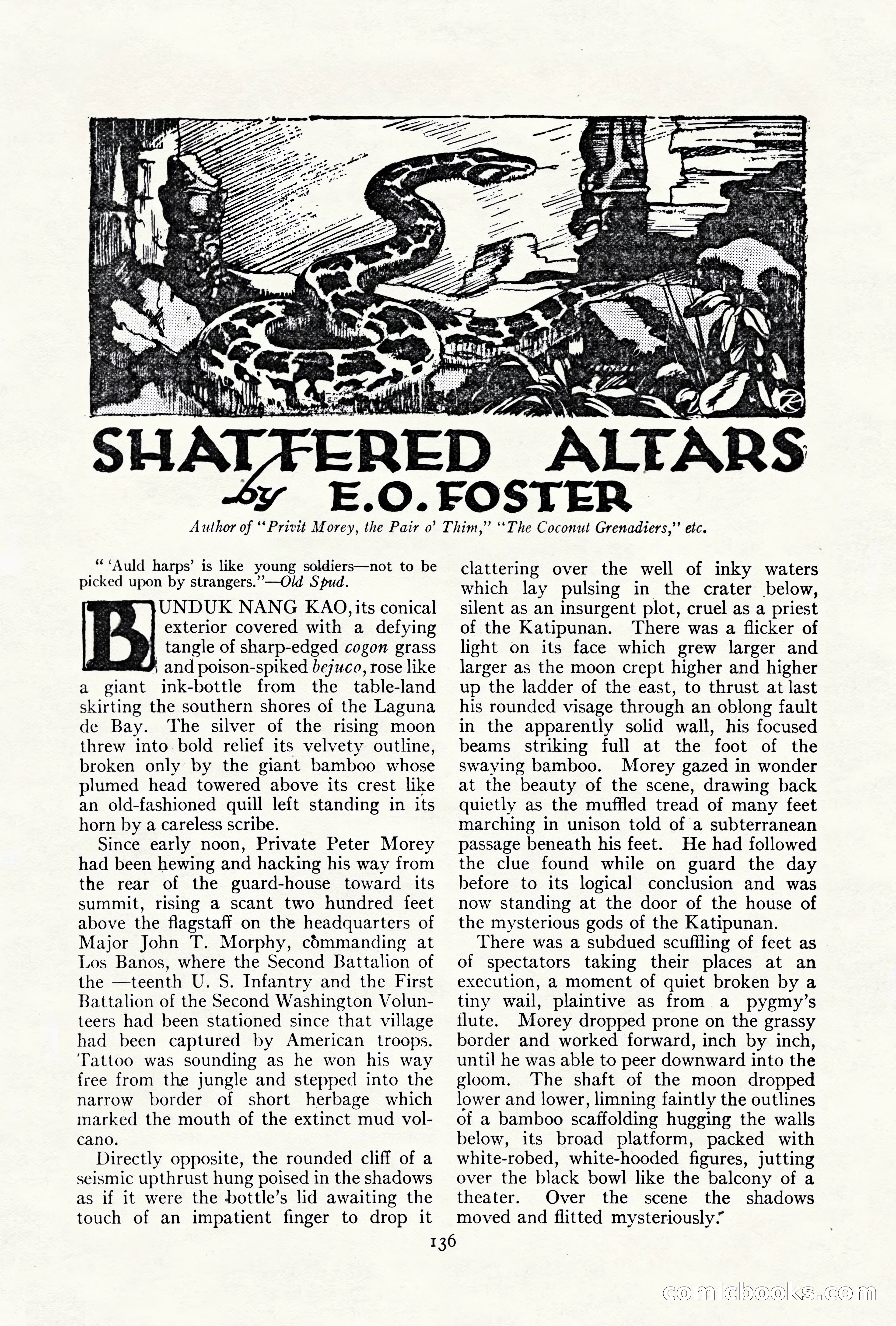 Adventure Magazine Cover, October 10, 1921 — page 146 of 204