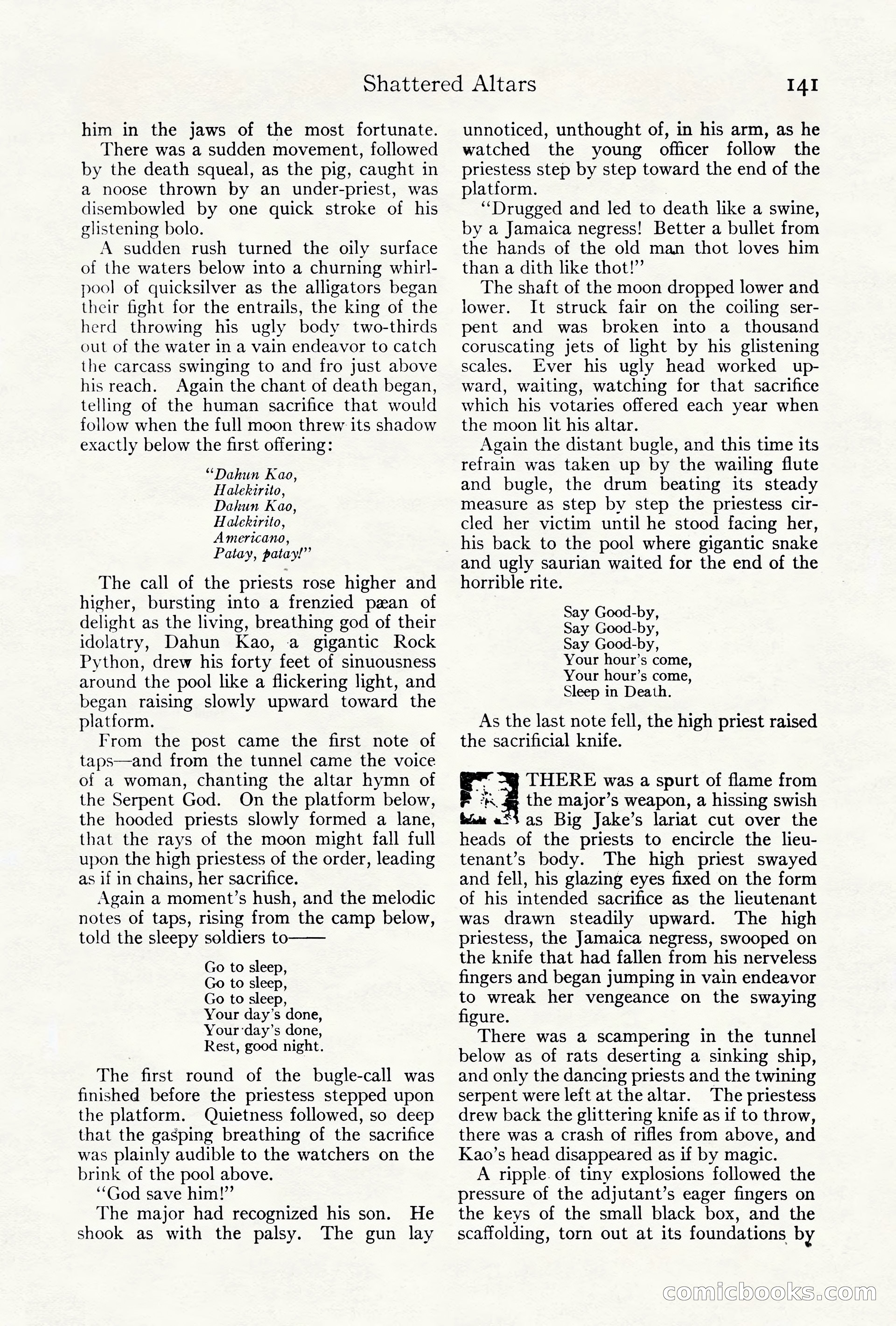Adventure Magazine Cover, October 10, 1921 — page 151 of 204