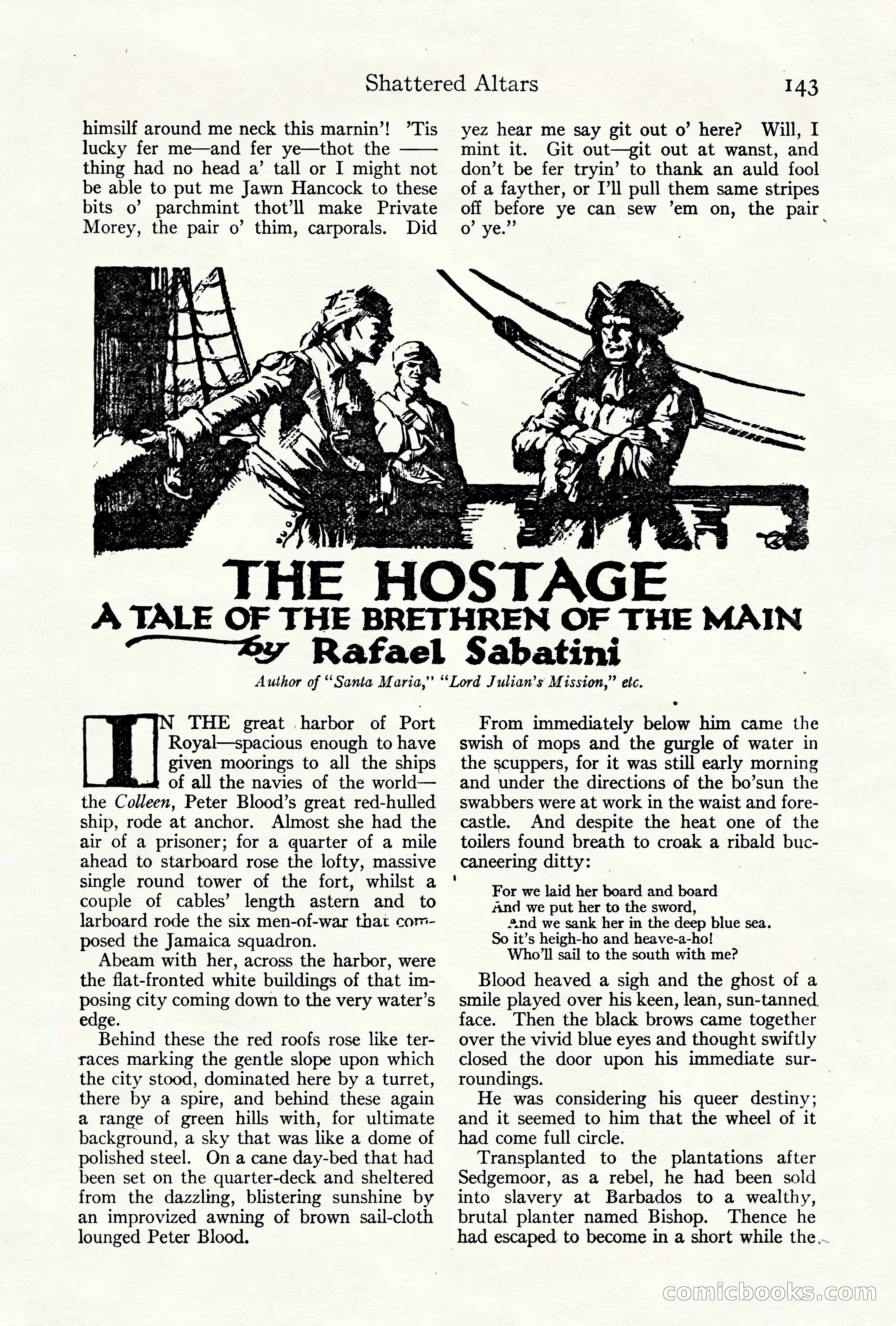 Adventure Magazine Cover, October 10, 1921 — page 153 of 204