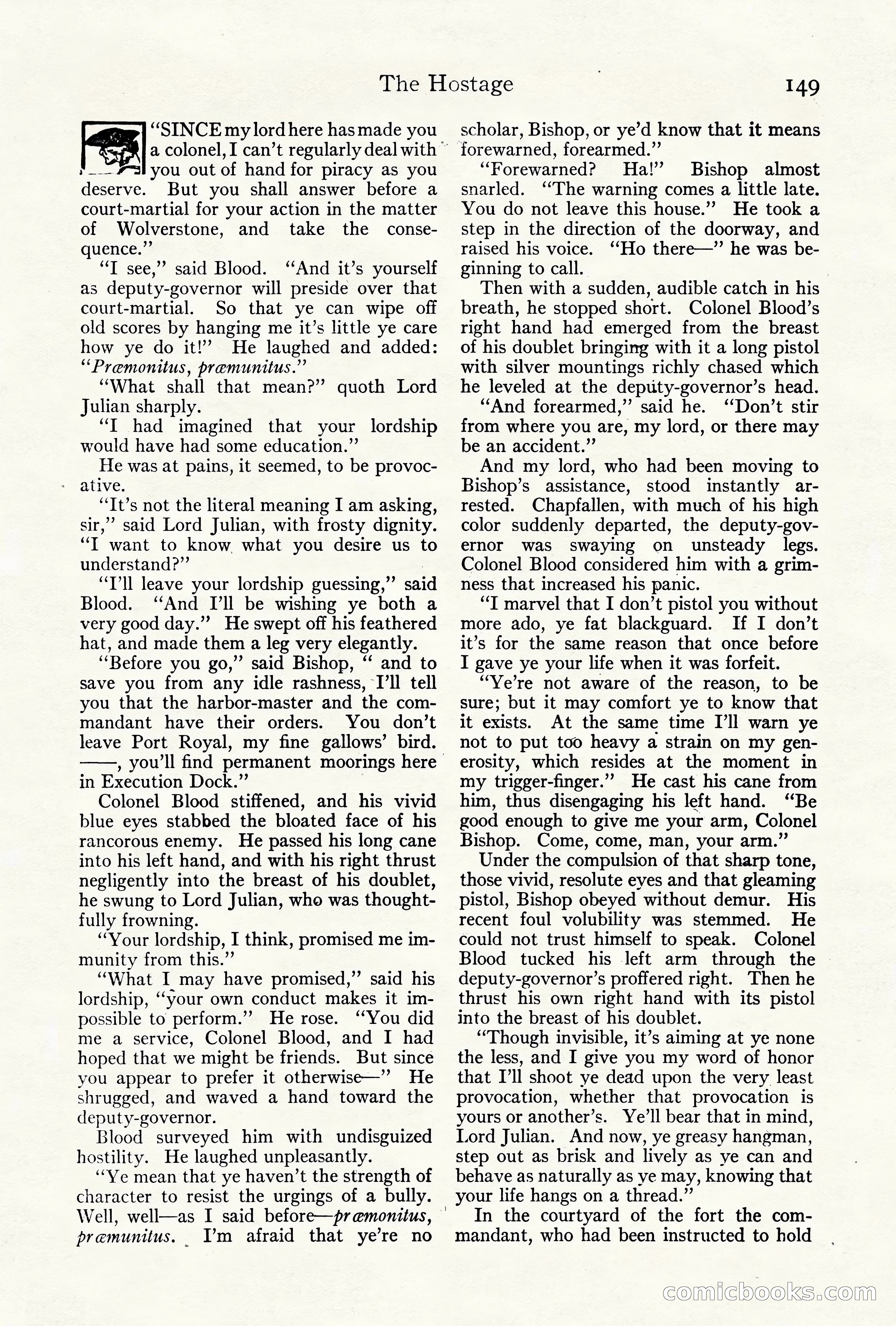 Adventure Magazine Cover, October 10, 1921 — page 159 of 204