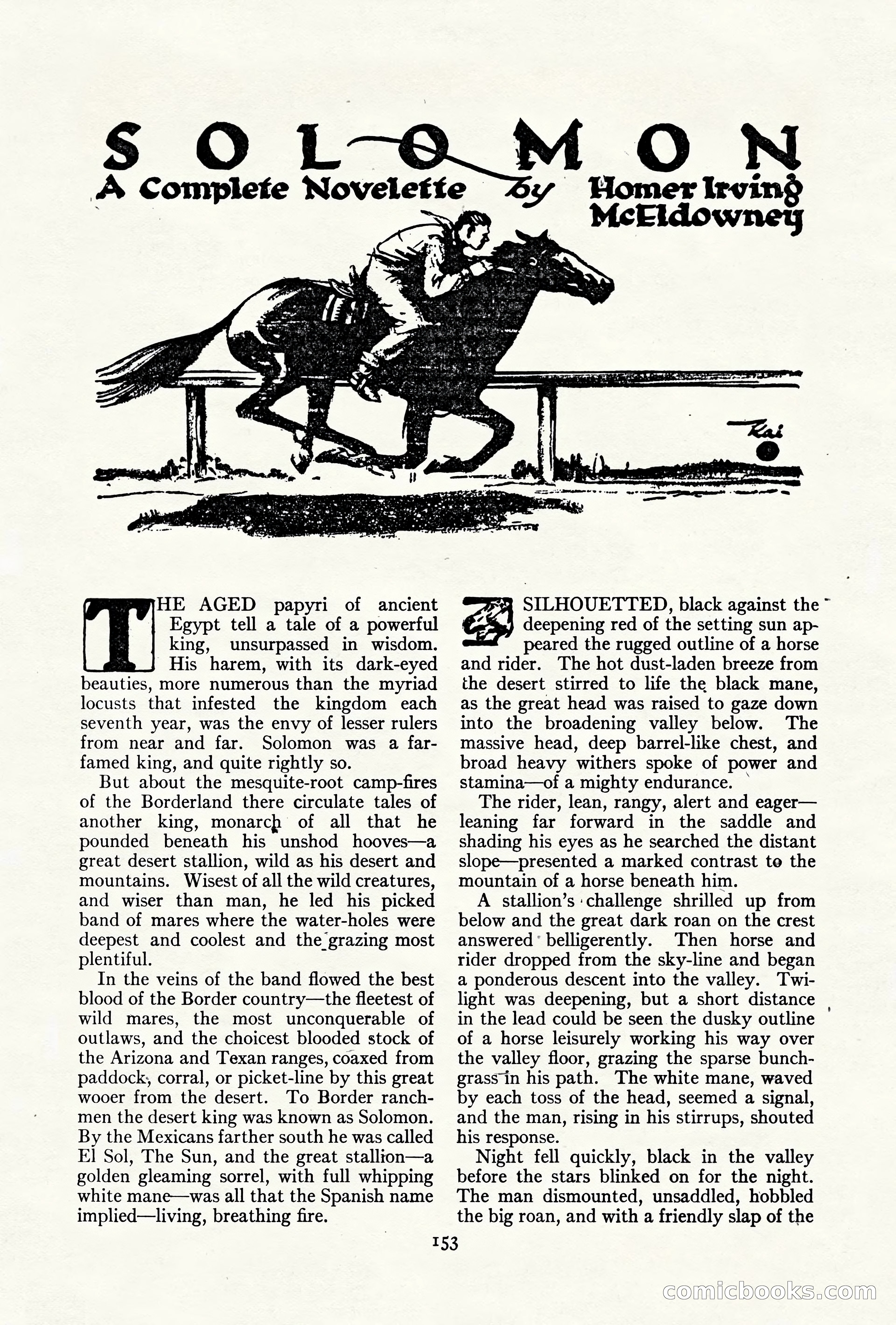 Adventure Magazine Cover, October 10, 1921 — page 163 of 204