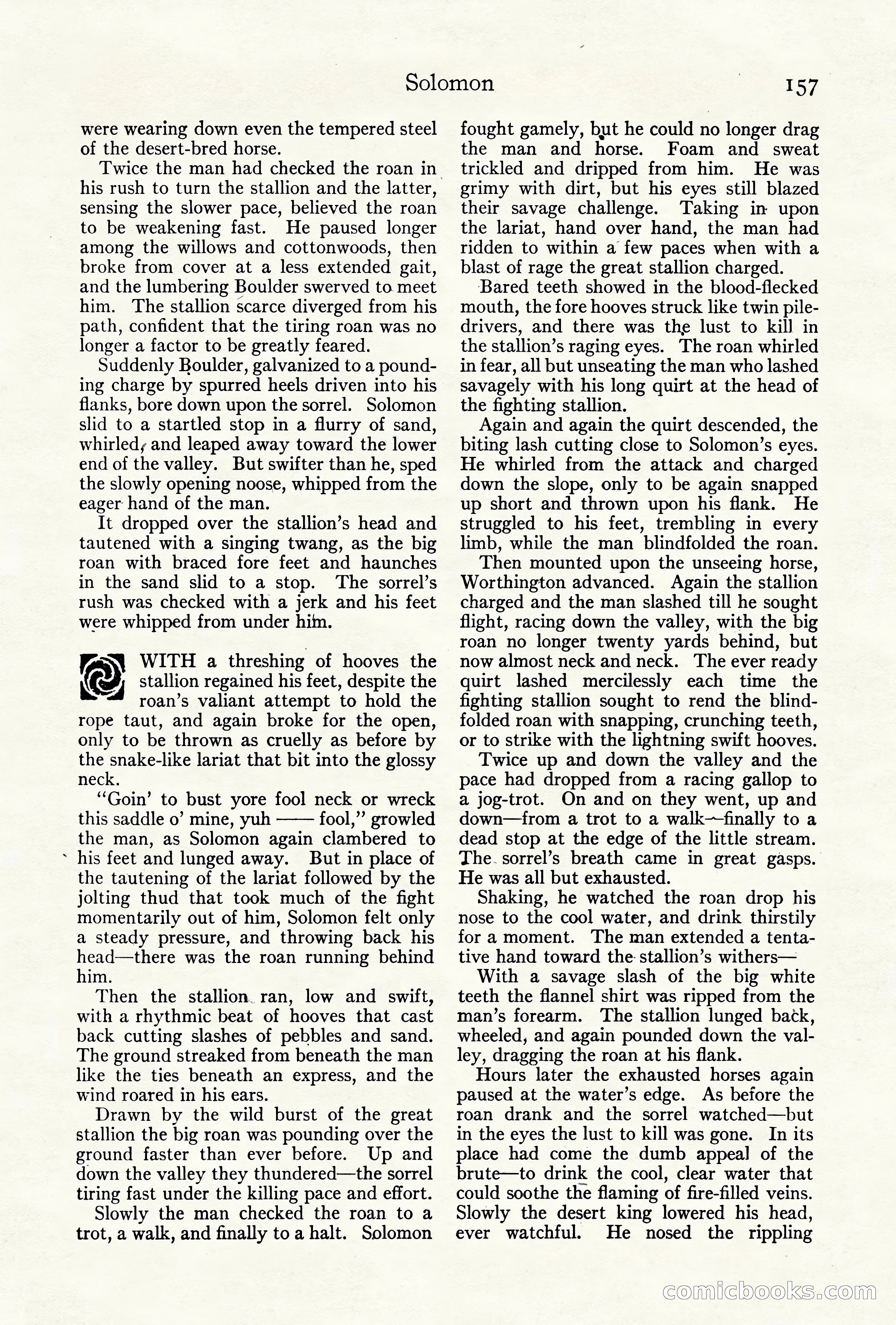 Adventure Magazine Cover, October 10, 1921 — page 167 of 204