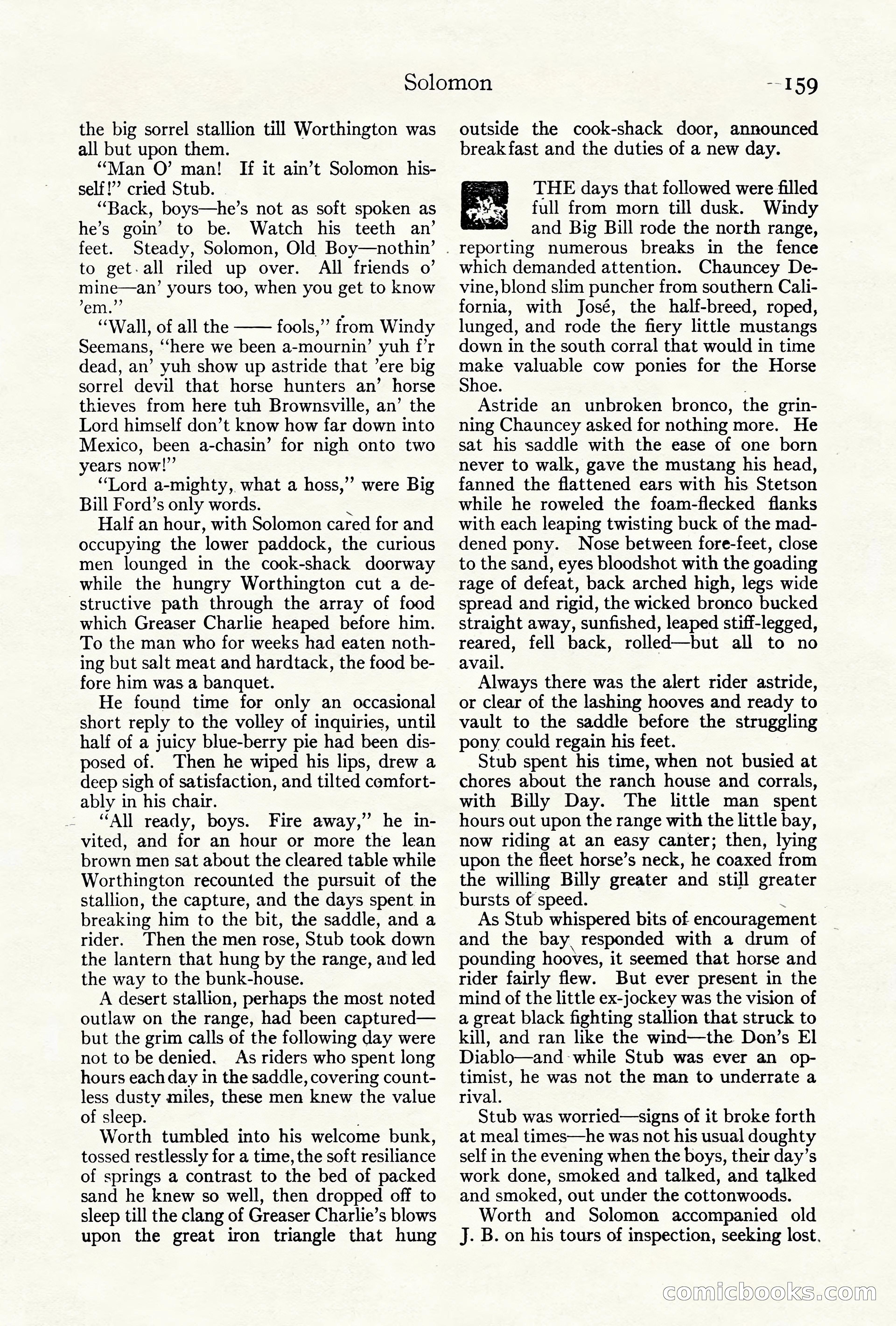 Adventure Magazine Cover, October 10, 1921 — page 169 of 204