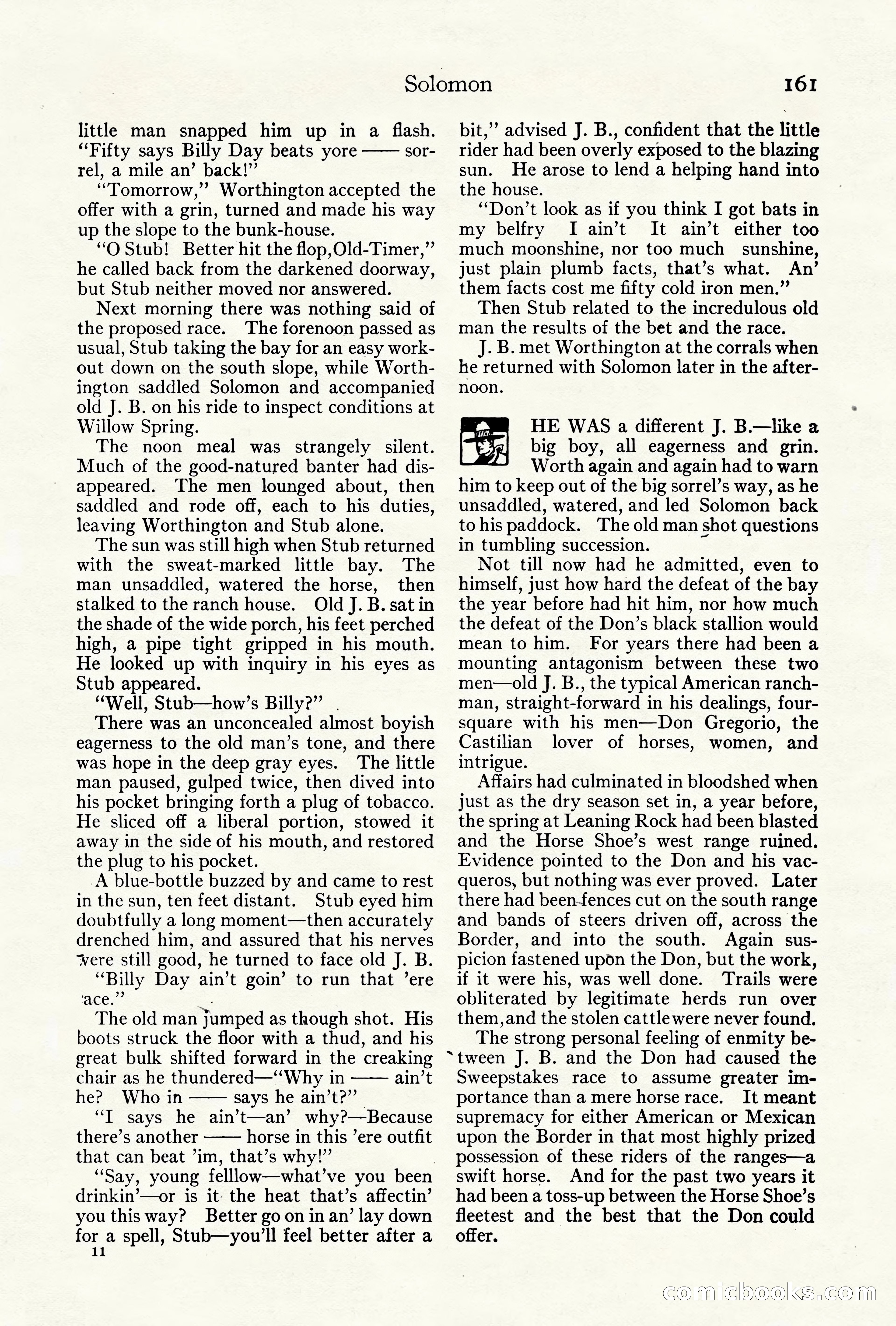 Adventure Magazine Cover, October 10, 1921 — page 171 of 204