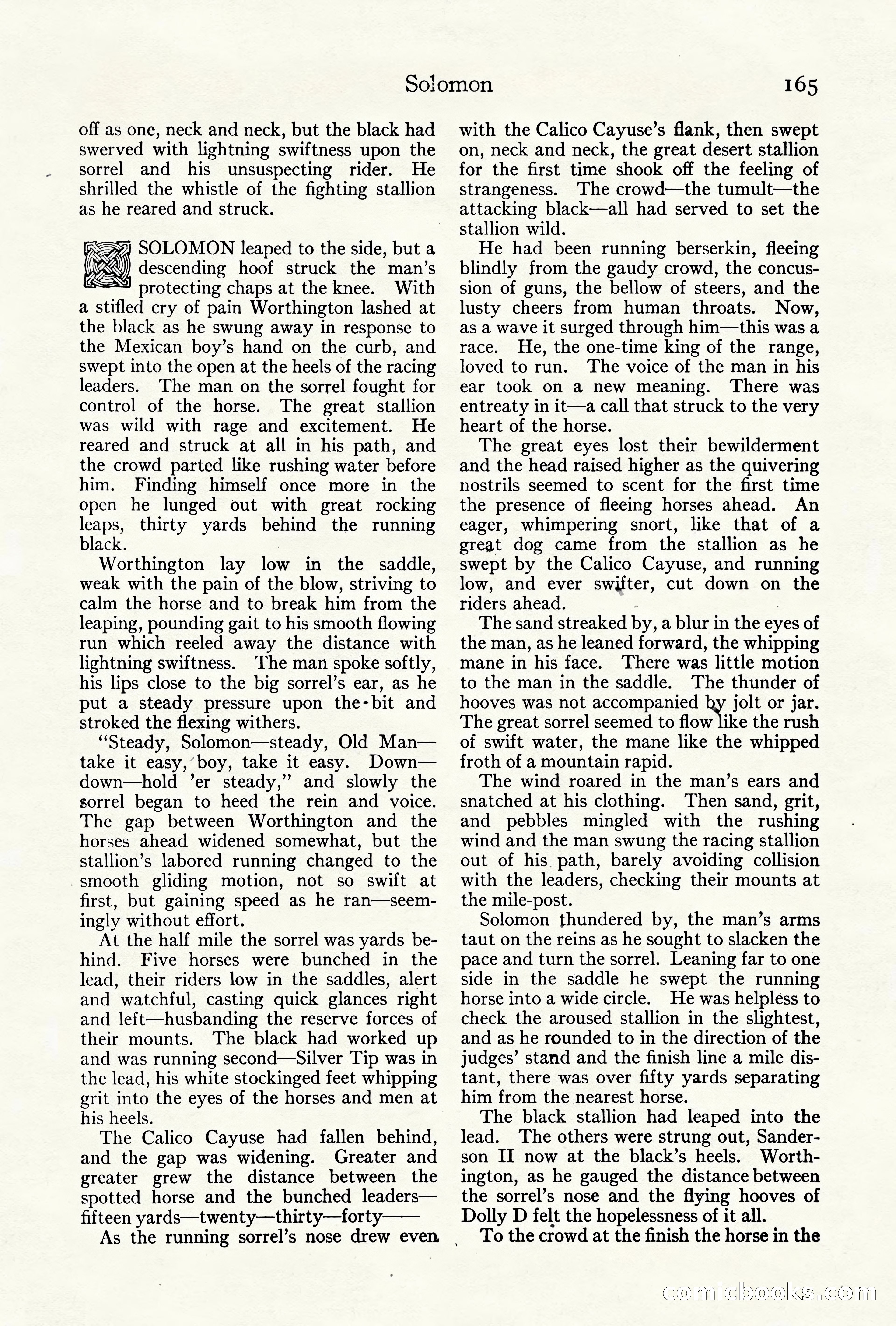 Adventure Magazine Cover, October 10, 1921 — page 175 of 204