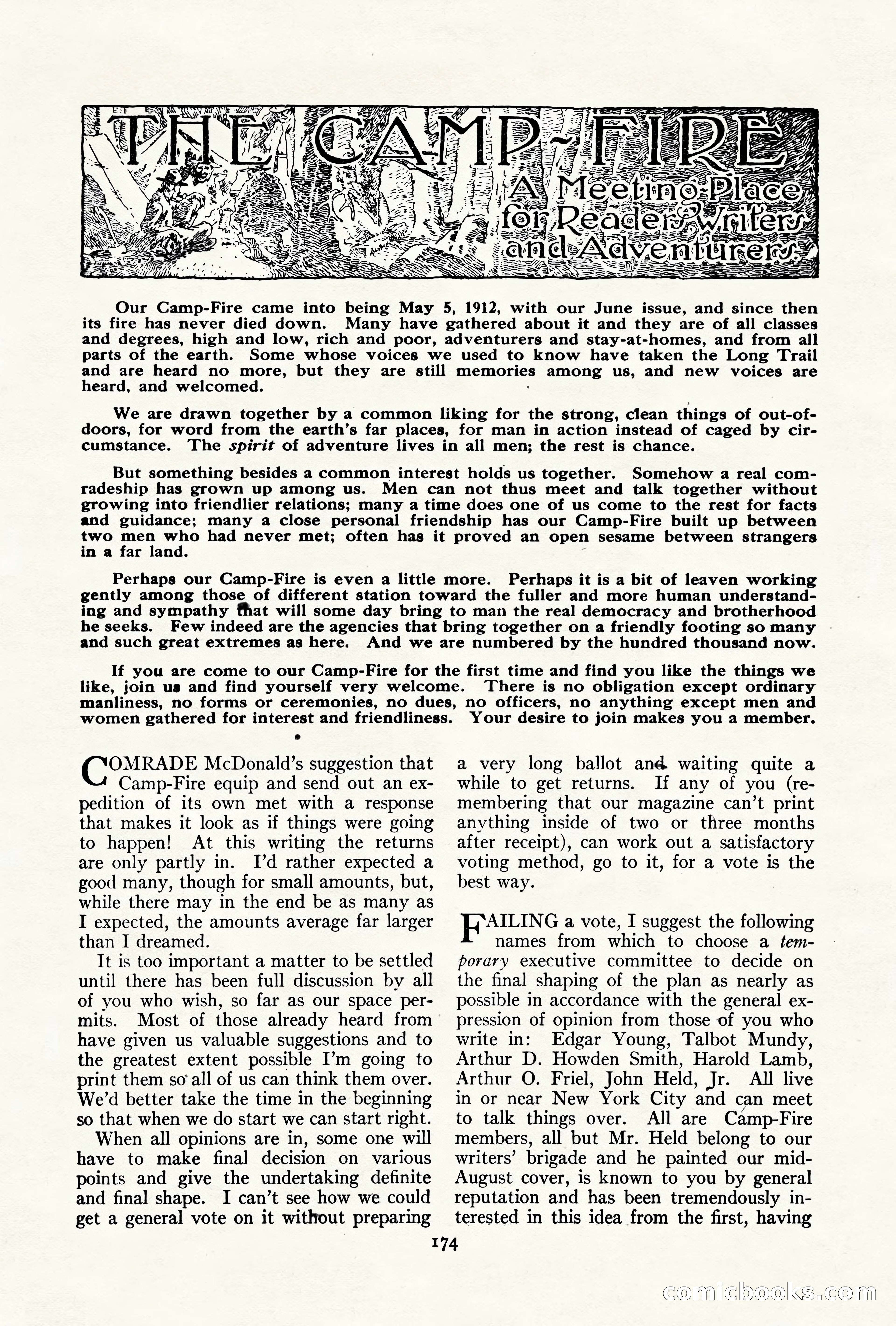 Adventure Magazine Cover, October 10, 1921 — page 184 of 204