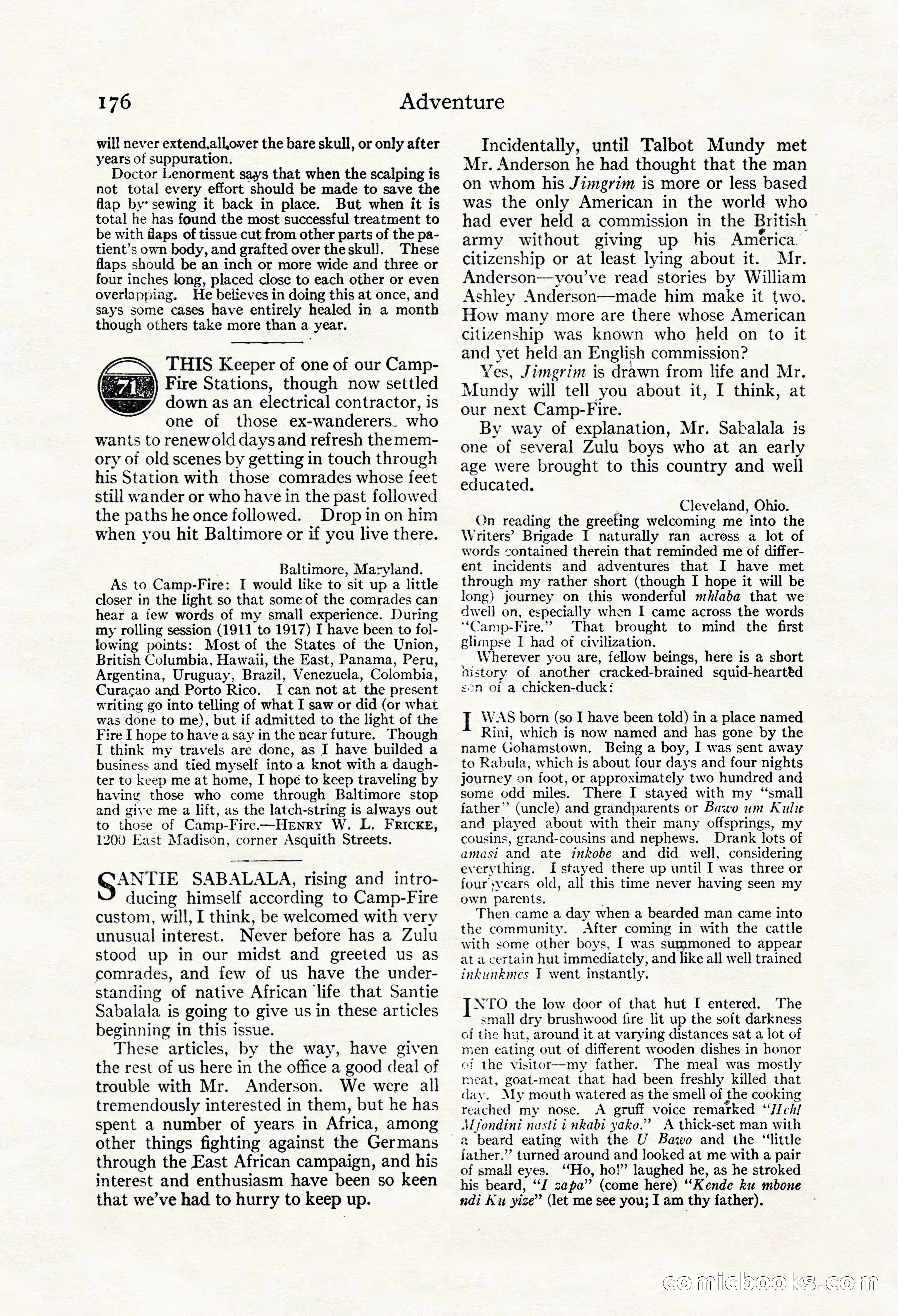 Adventure Magazine Cover — page 186 of 204