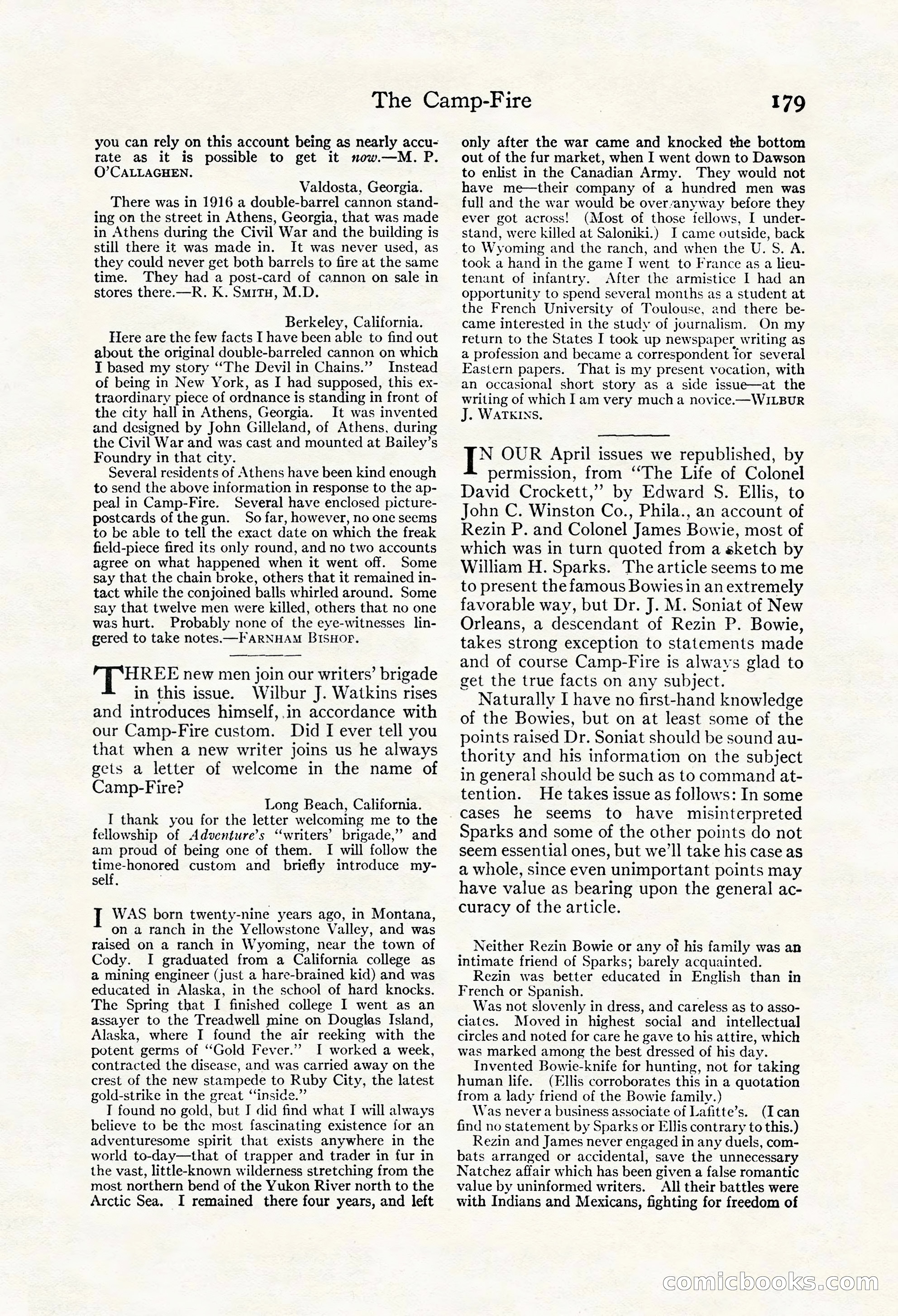 Adventure Magazine Cover — page 189 of 204