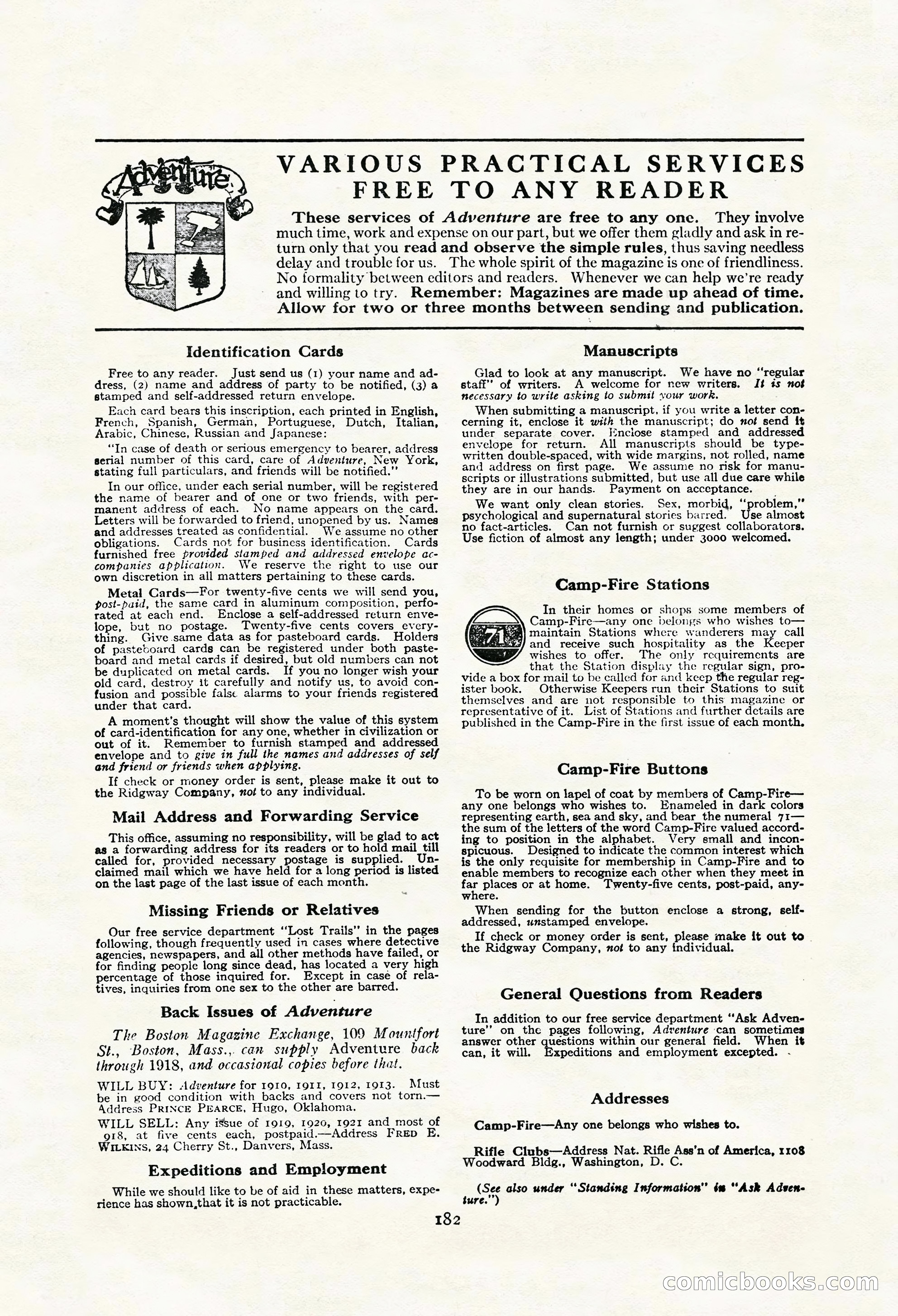Adventure Magazine Cover — page 192 of 204
