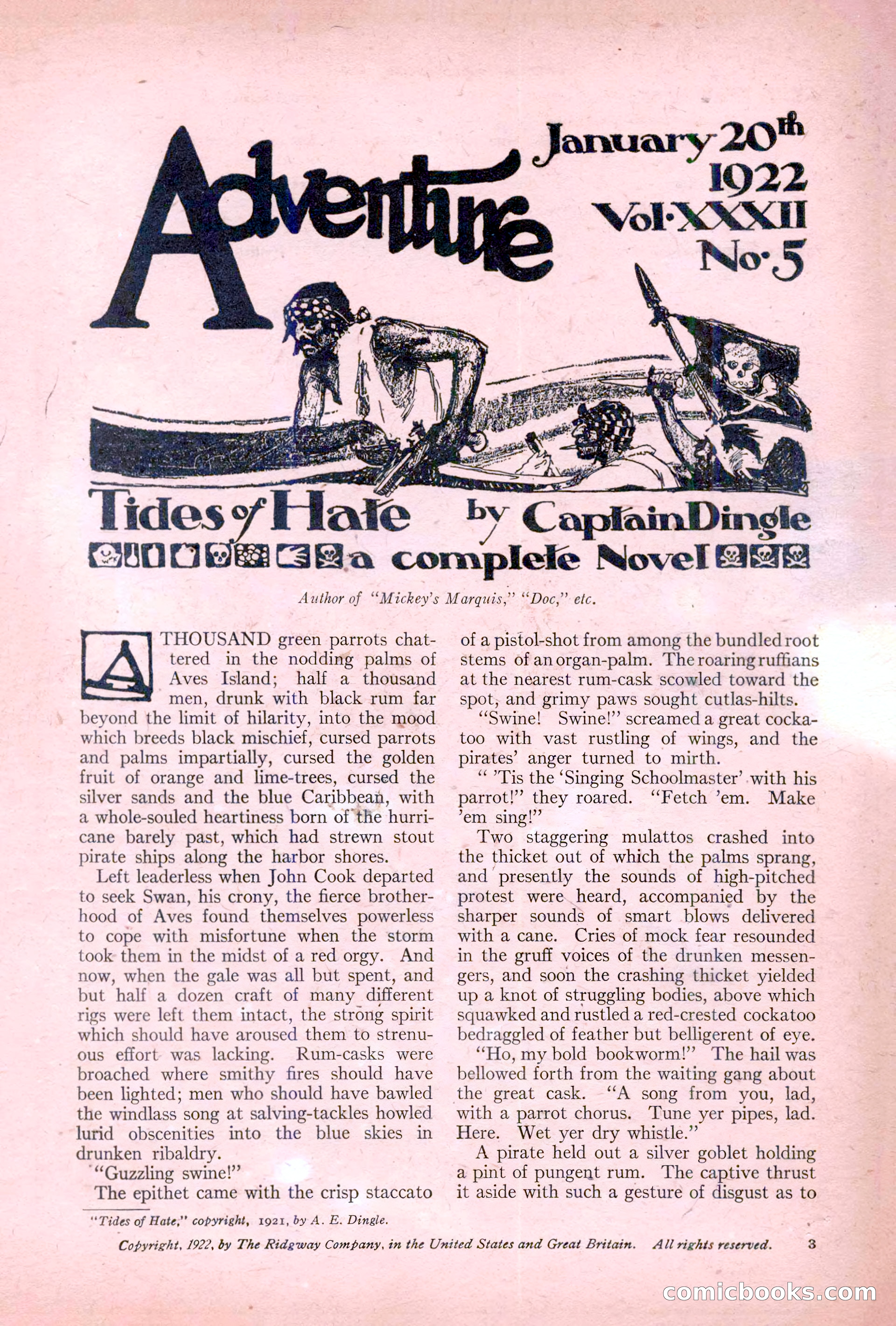 Adventure, January 20, 1922 — page 5 of 196