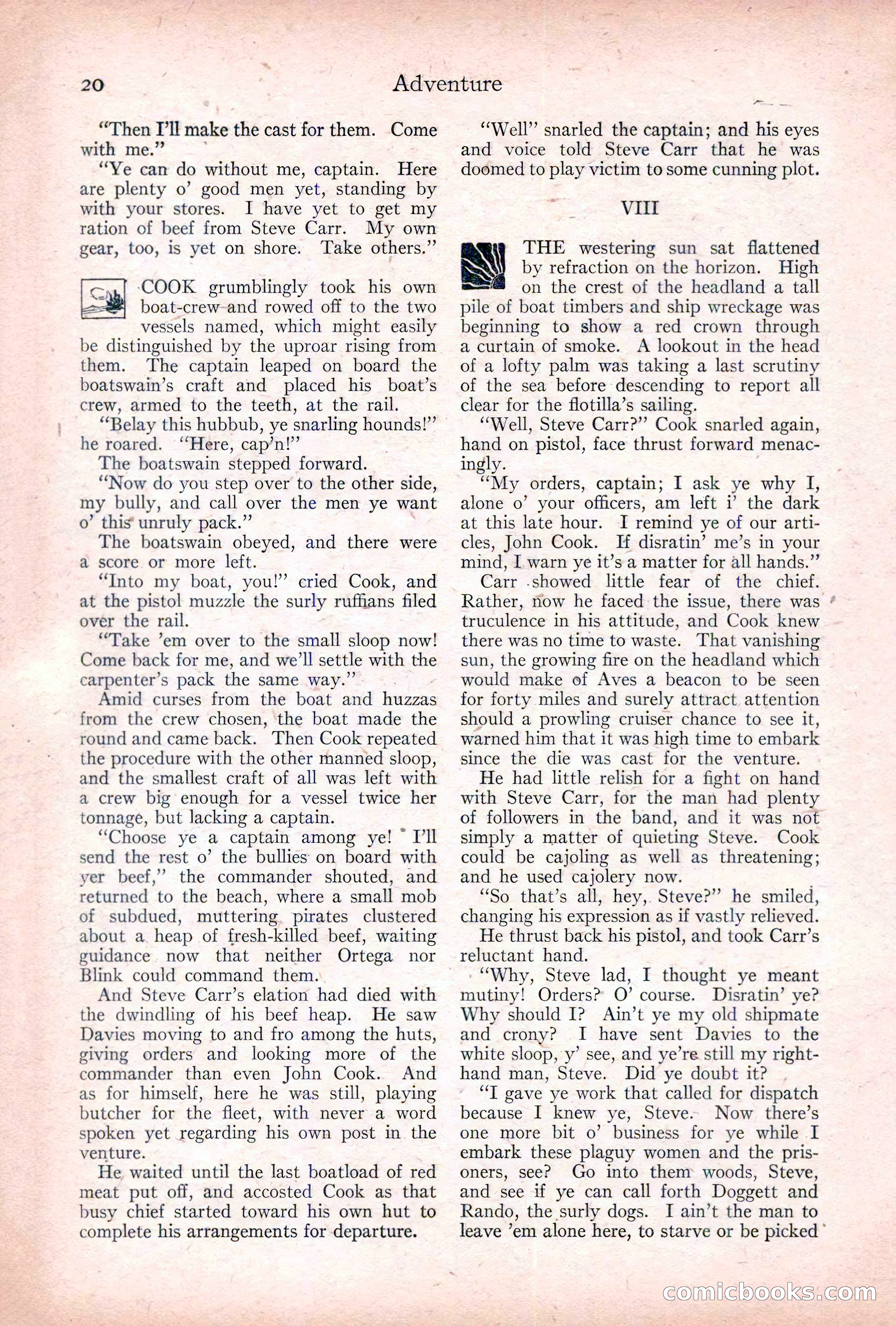 Adventure, January 20, 1922 — page 22 of 196