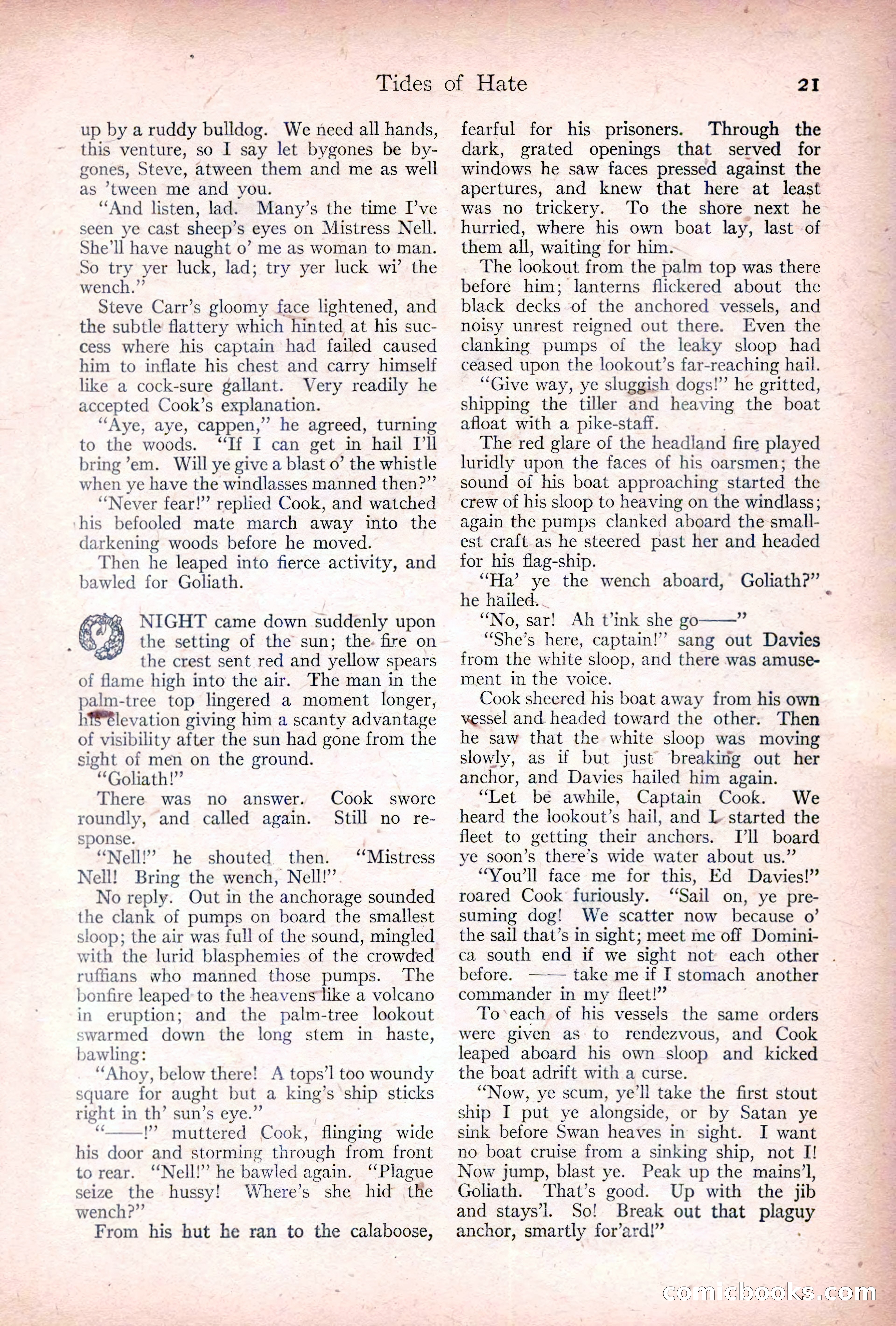 Adventure, January 20, 1922 — page 23 of 196