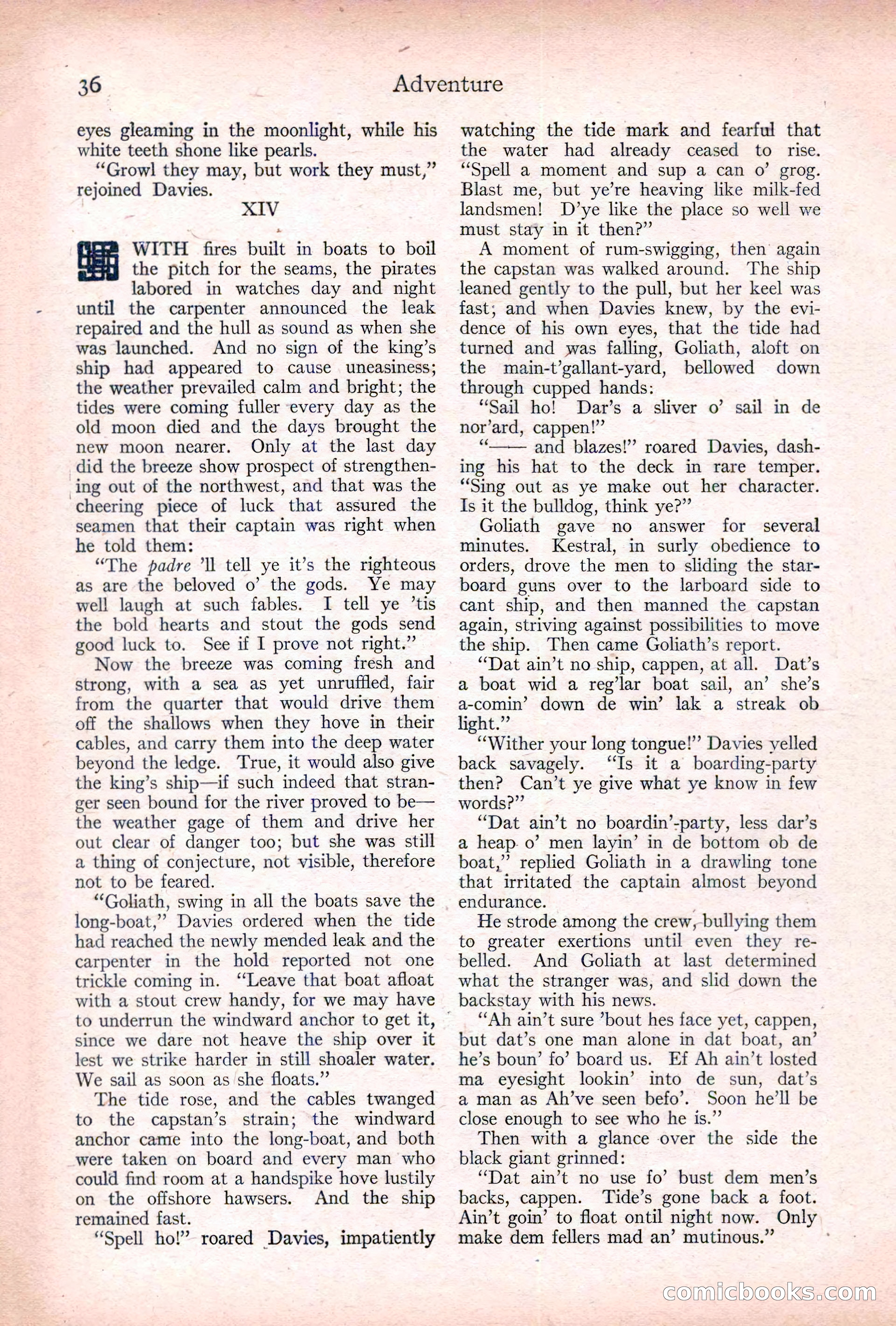 Adventure, January 20, 1922 — page 38 of 196