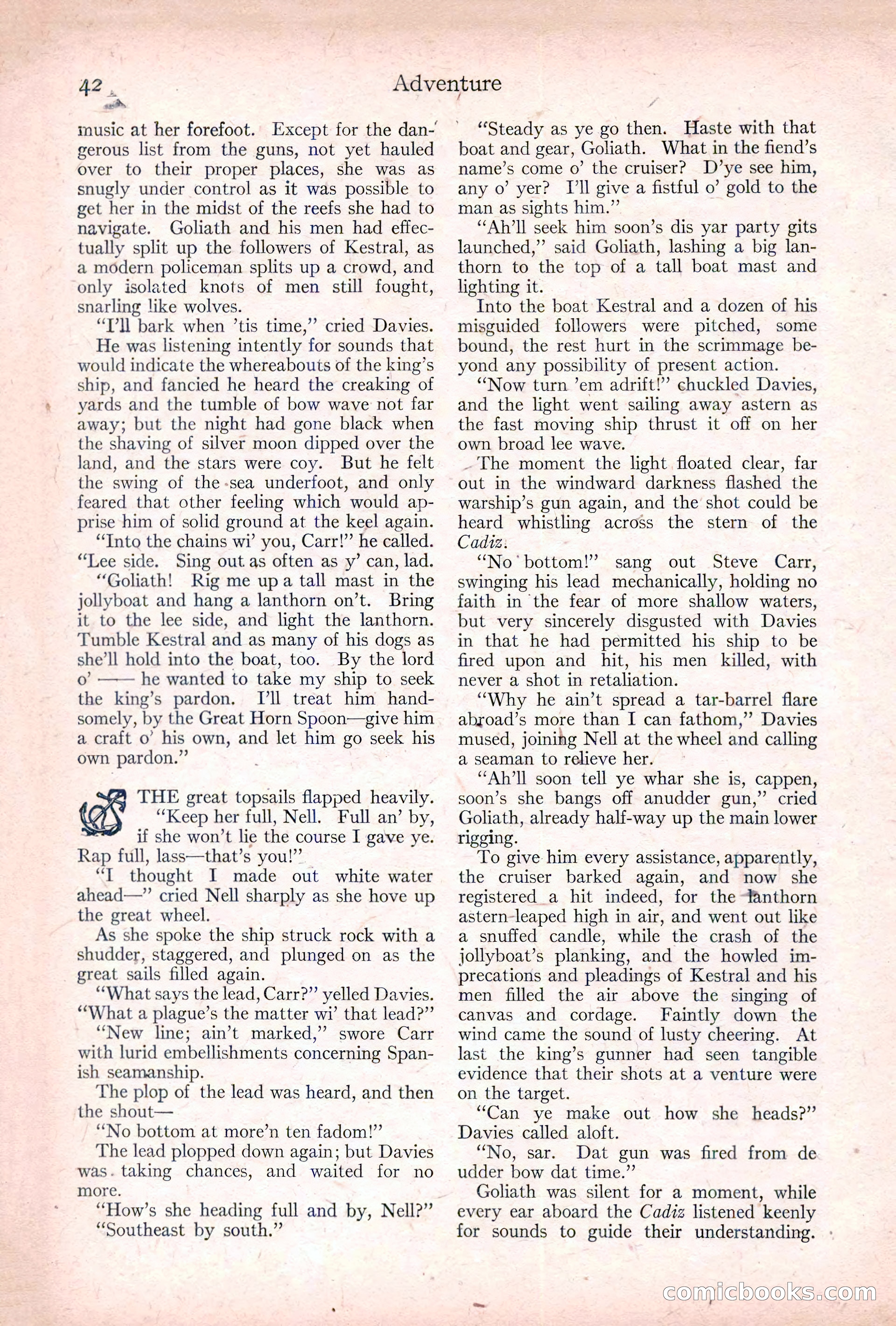 Adventure, January 20, 1922 — page 44 of 196