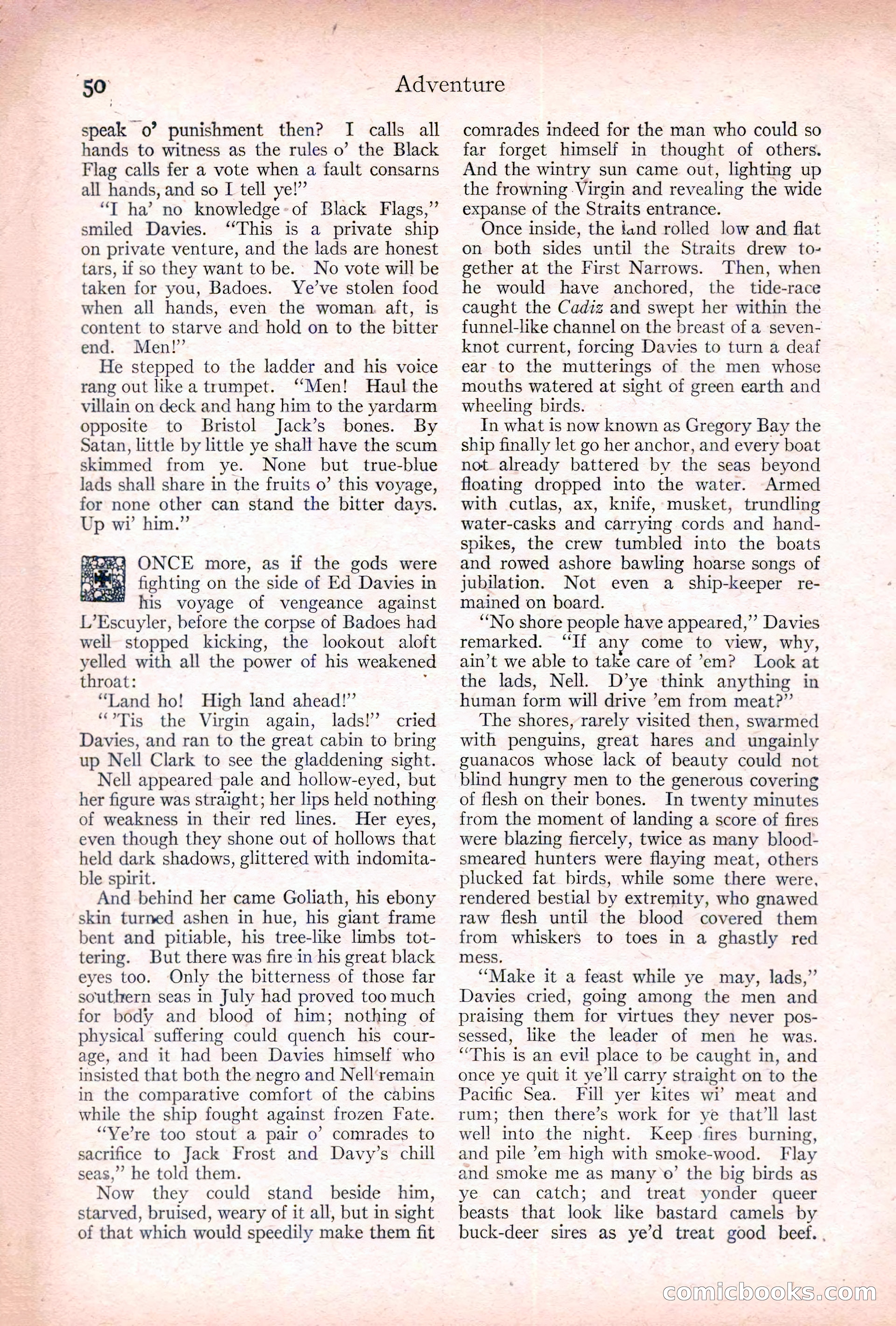 Adventure, January 20, 1922 — page 52 of 196