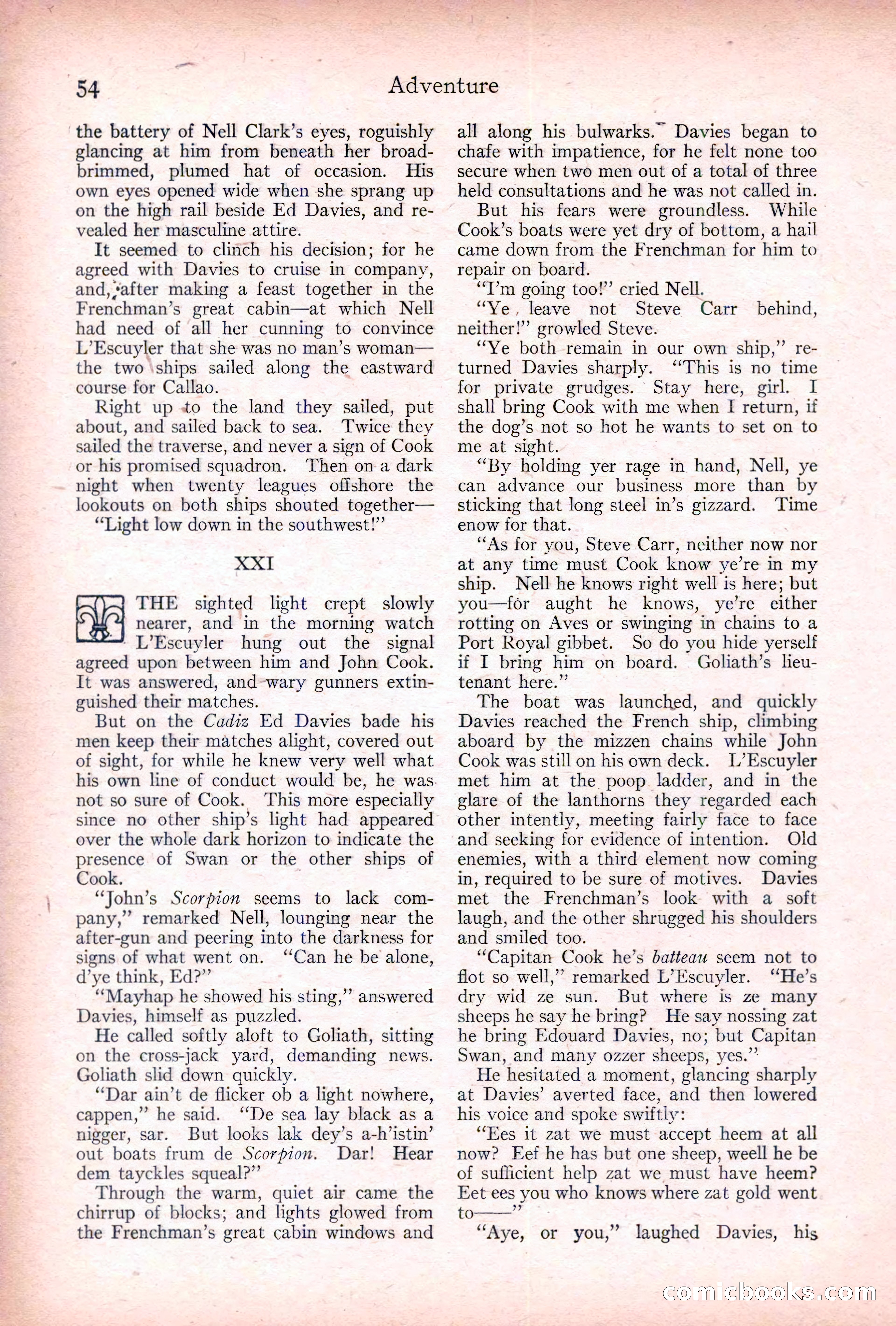 Adventure, January 20, 1922 — page 56 of 196