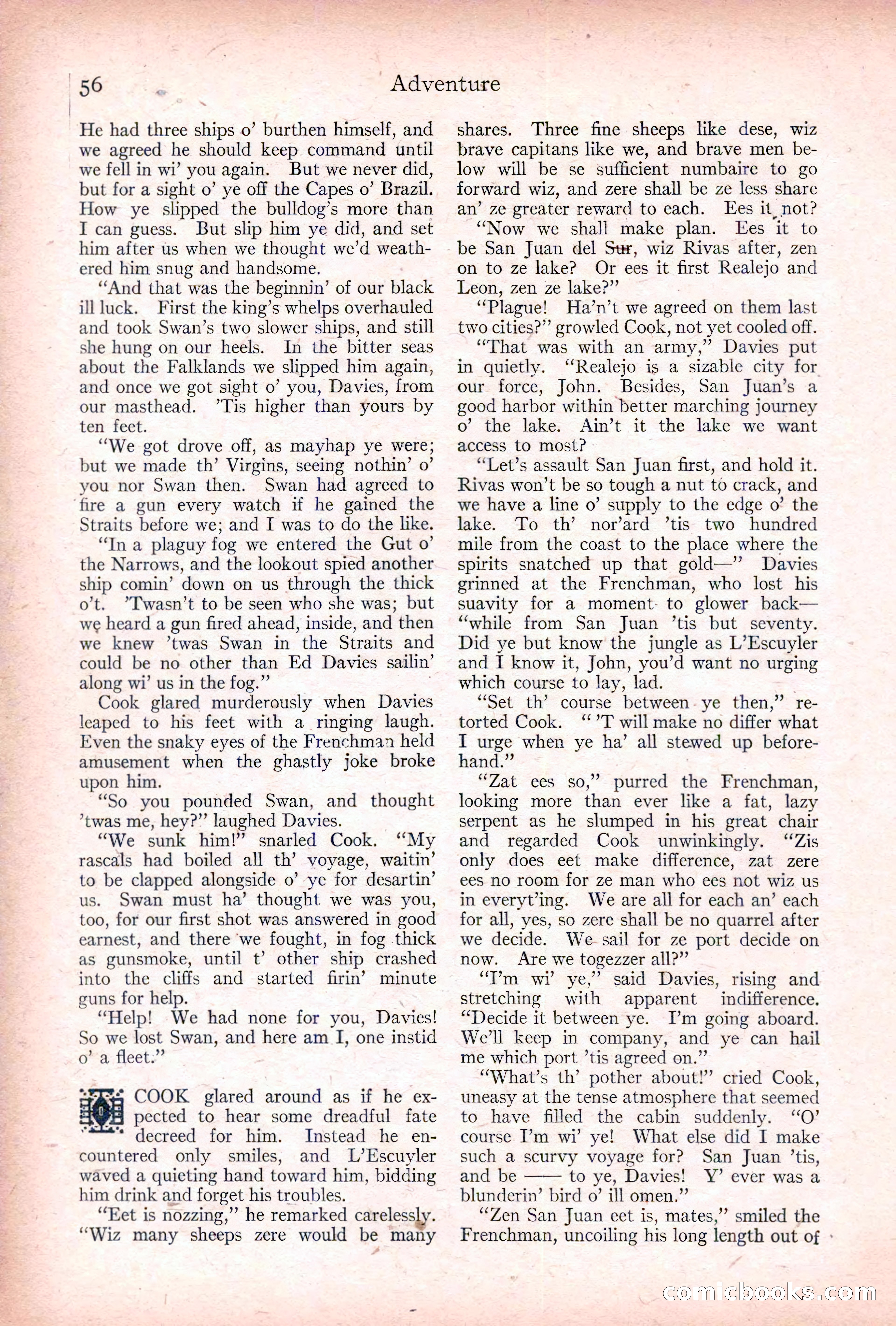 Adventure, January 20, 1922 — page 58 of 196