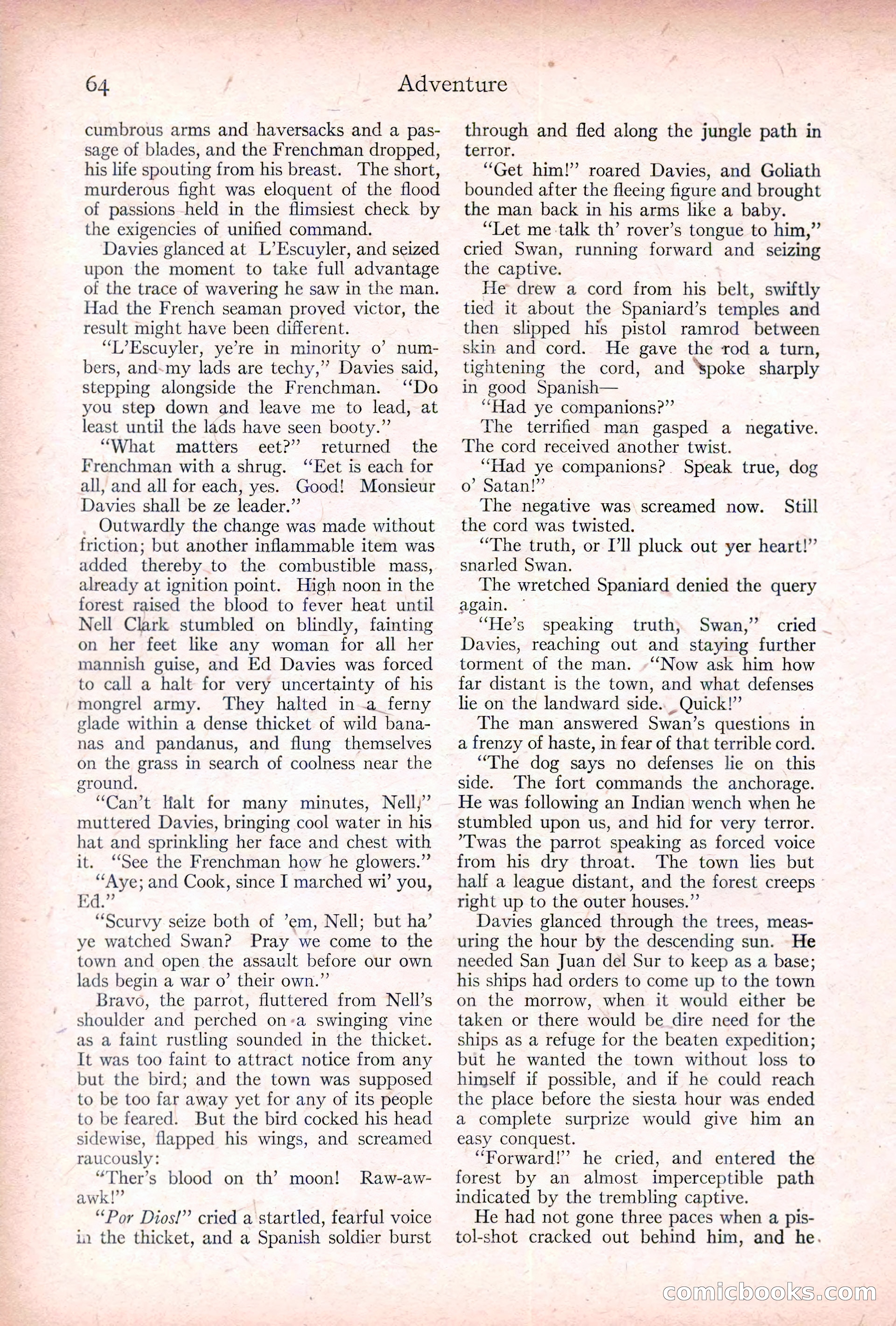 Adventure, January 20, 1922 — page 66 of 196