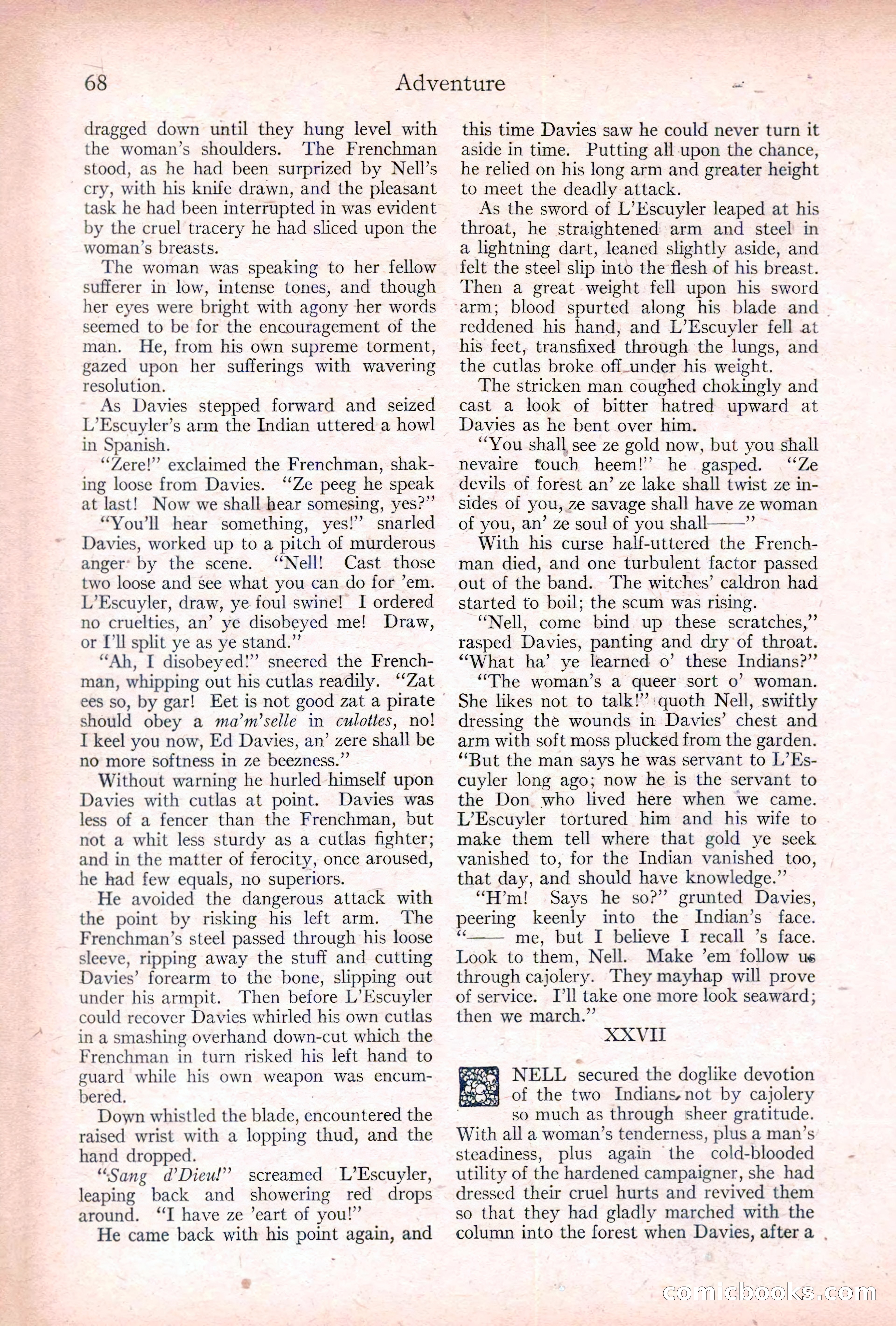 Adventure, January 20, 1922 — page 70 of 196