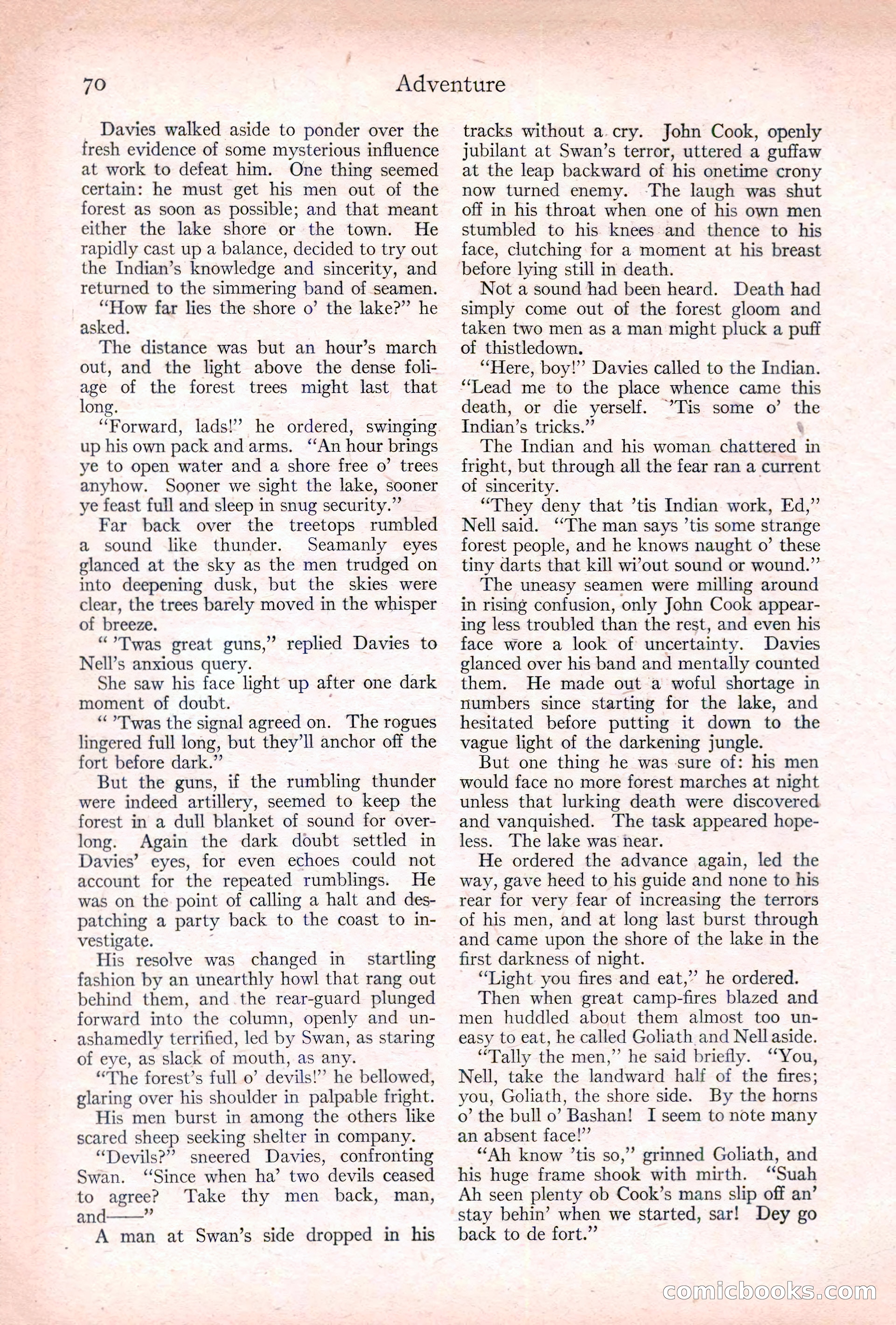 Adventure, January 20, 1922 — page 72 of 196