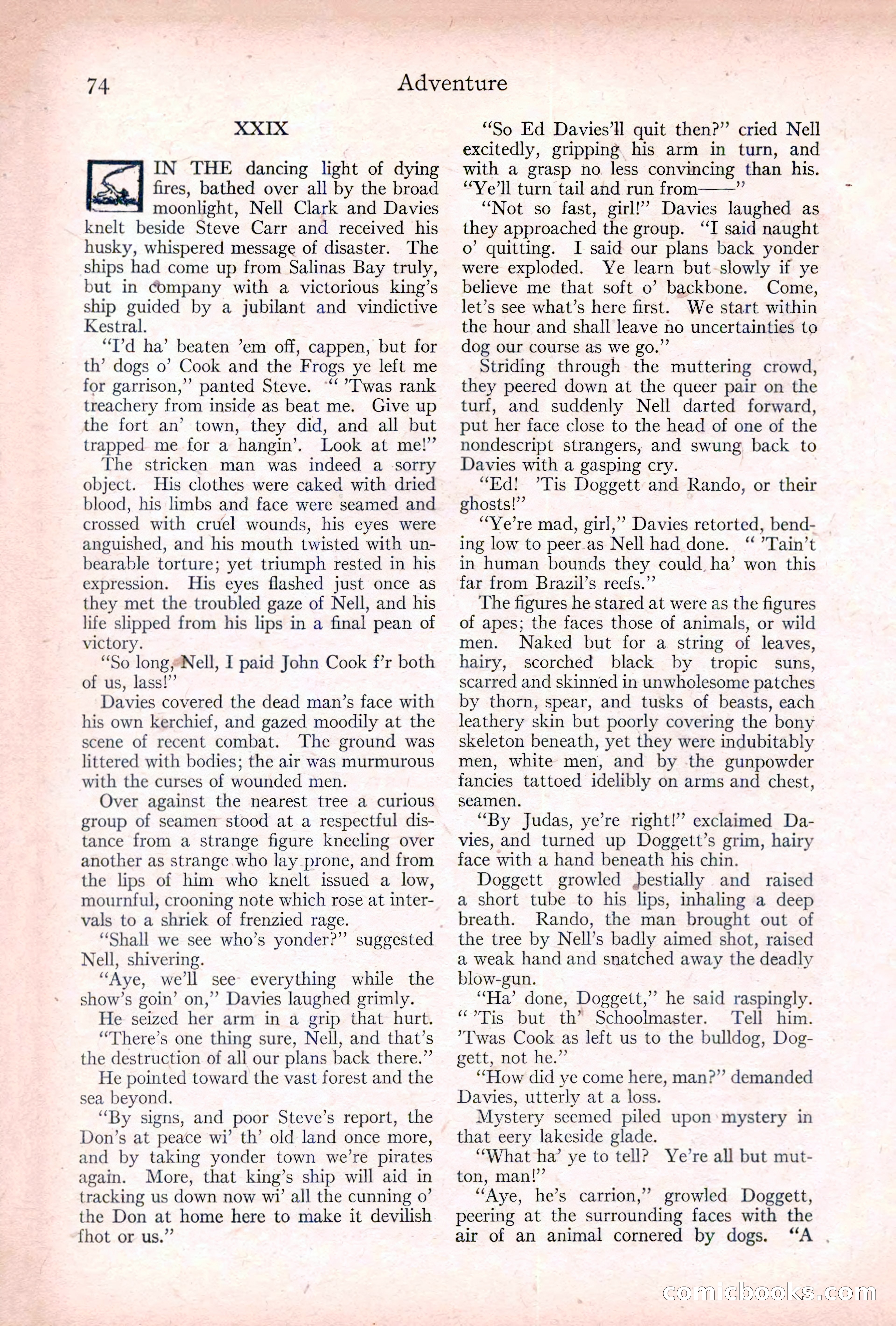 Adventure, January 20, 1922 — page 76 of 196