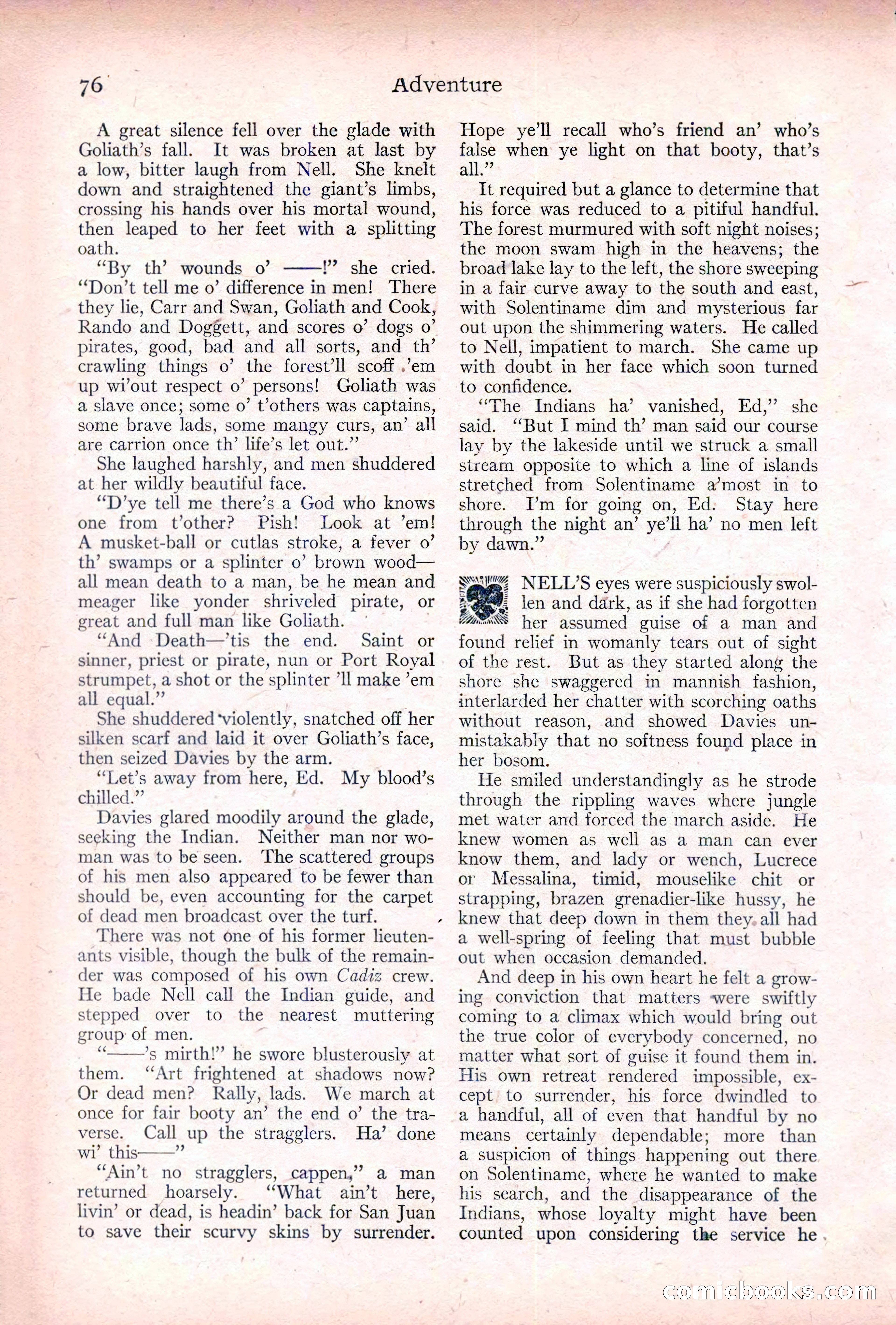 Adventure, January 20, 1922 — page 78 of 196