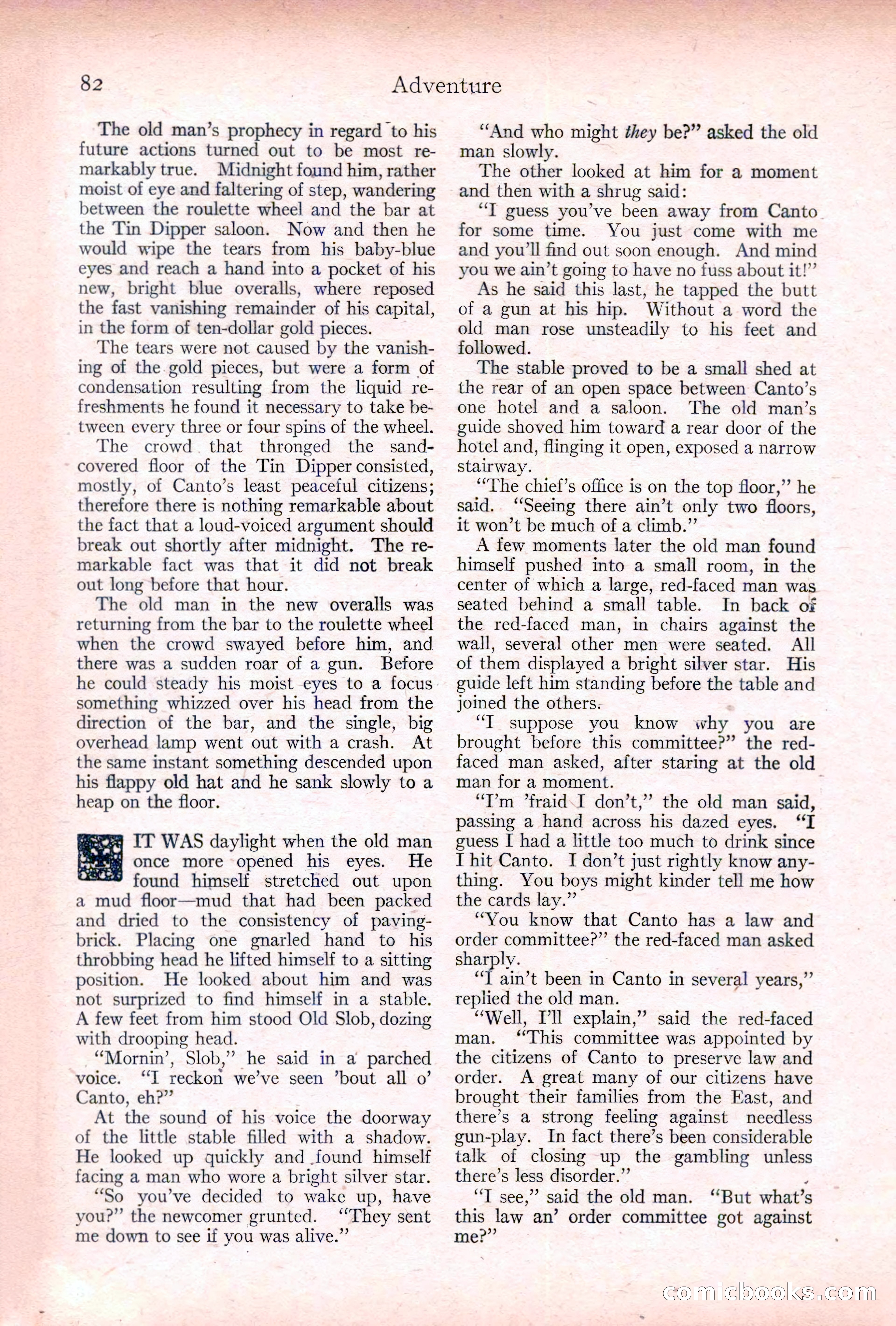 Adventure, January 20, 1922 — page 84 of 196