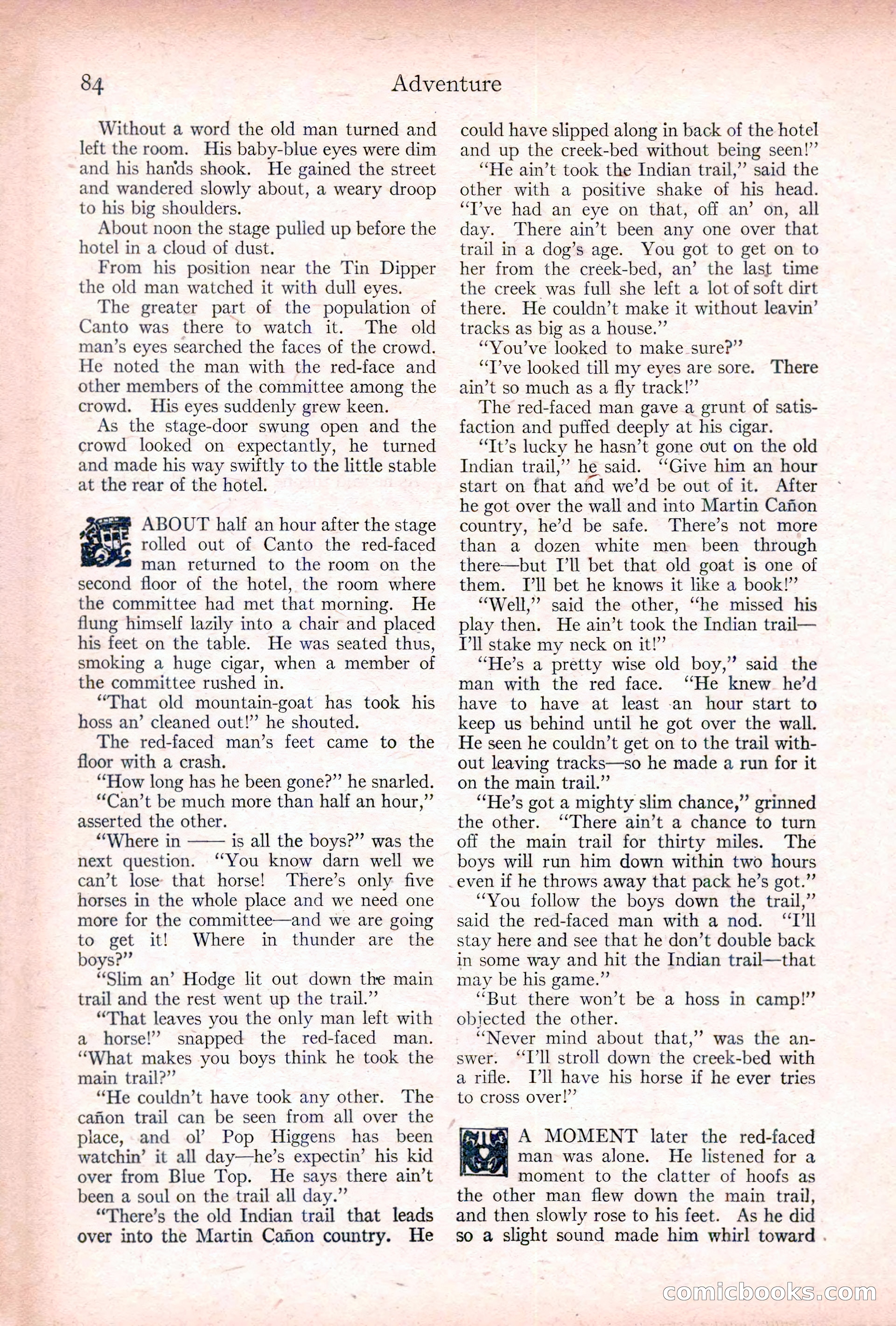 Adventure, January 20, 1922 — page 86 of 196